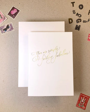 Fucking Fabulous Greetings Card