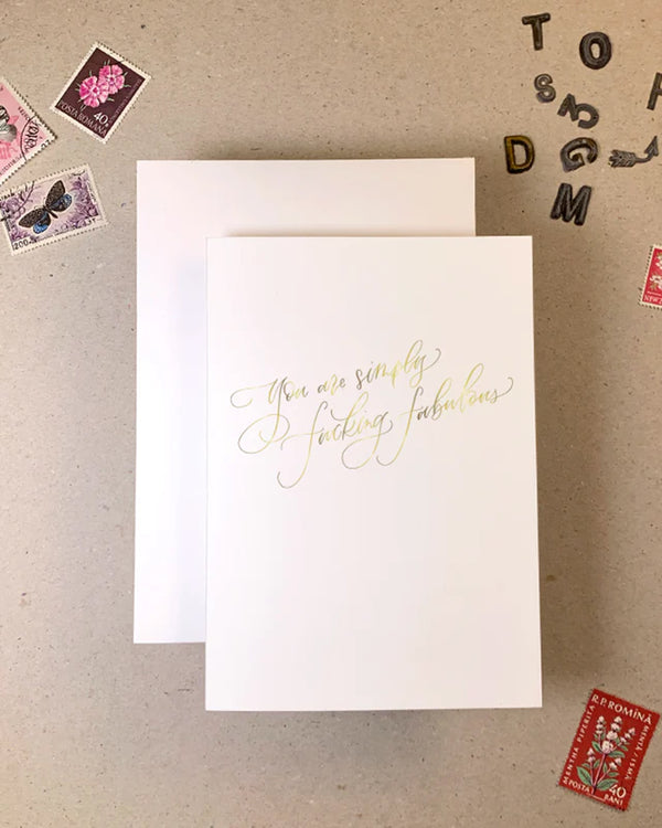 Fucking Fabulous Greetings Card