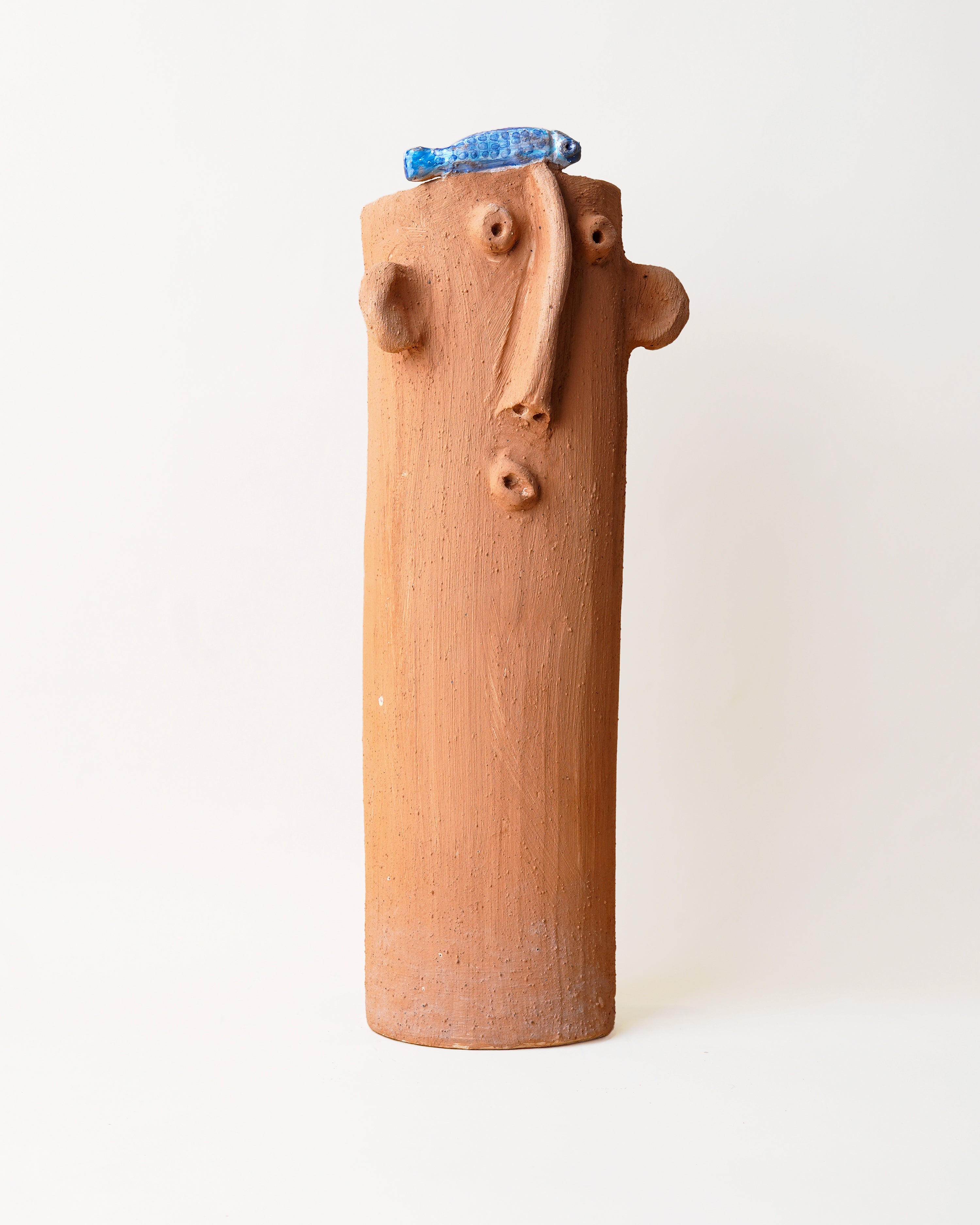 Galestro Fish Terracotta Tall Vase