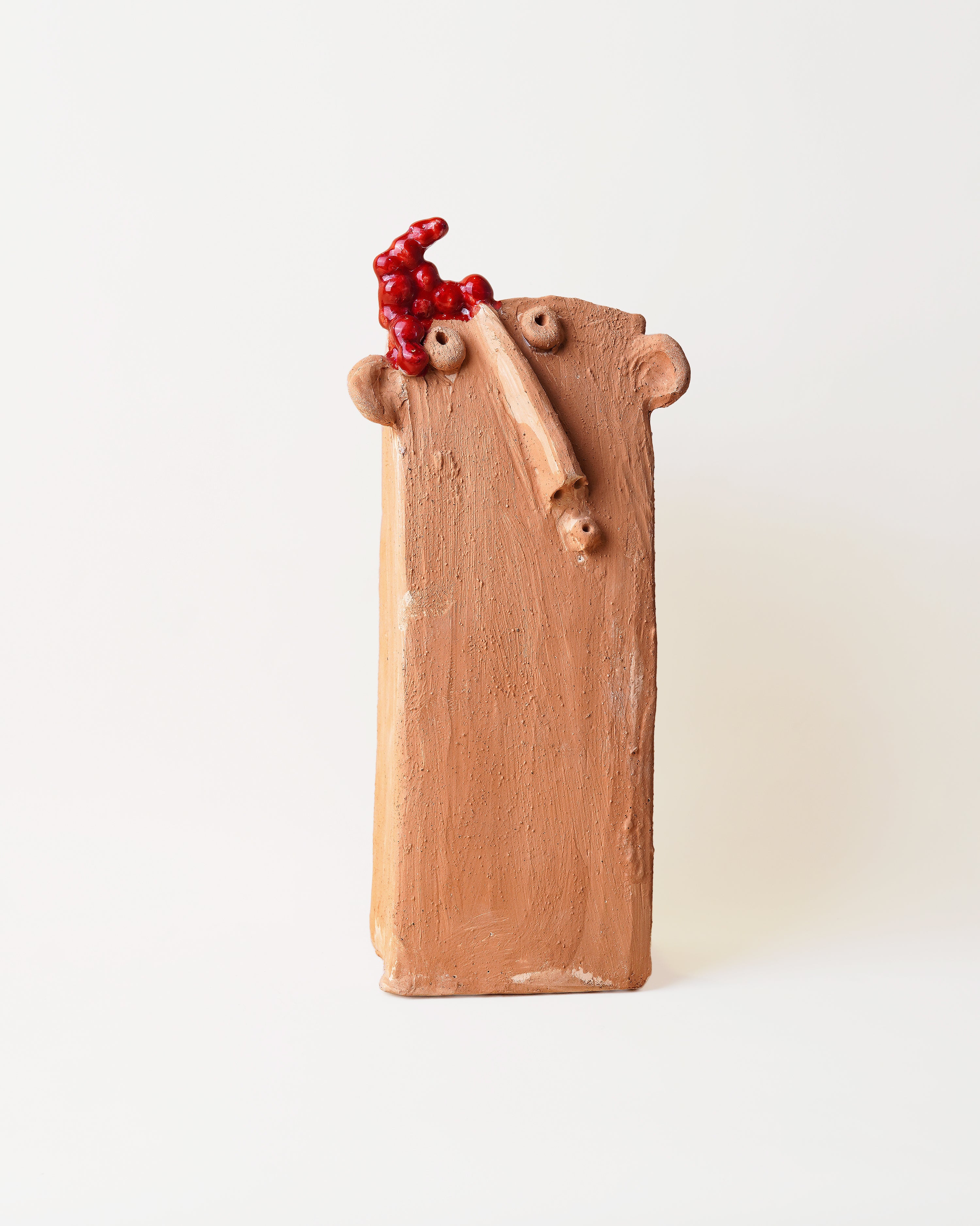 Galestro Square Terracotta Tall Vase