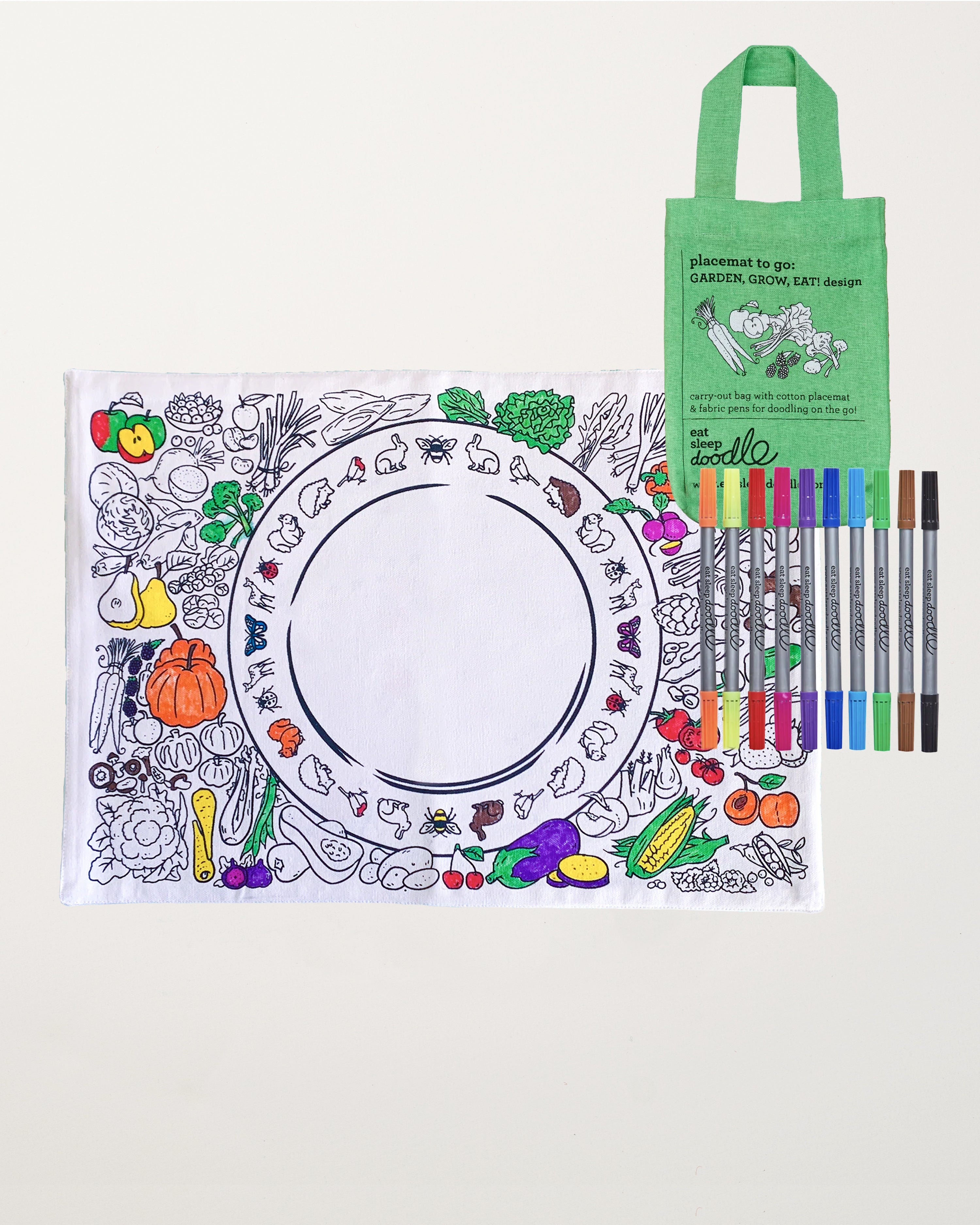 Colour in Placemat/Garden