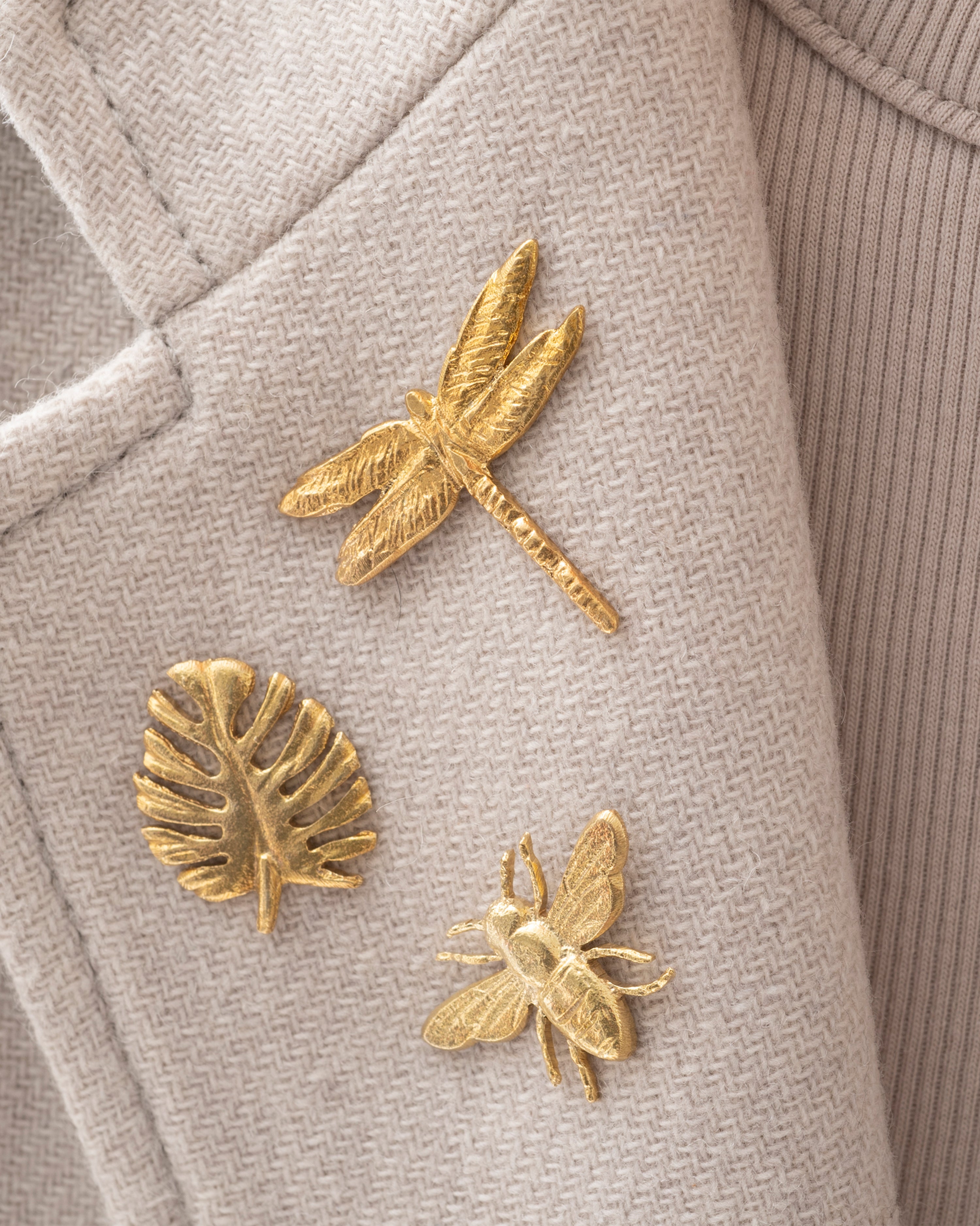 Gold Brooch Dragonfly