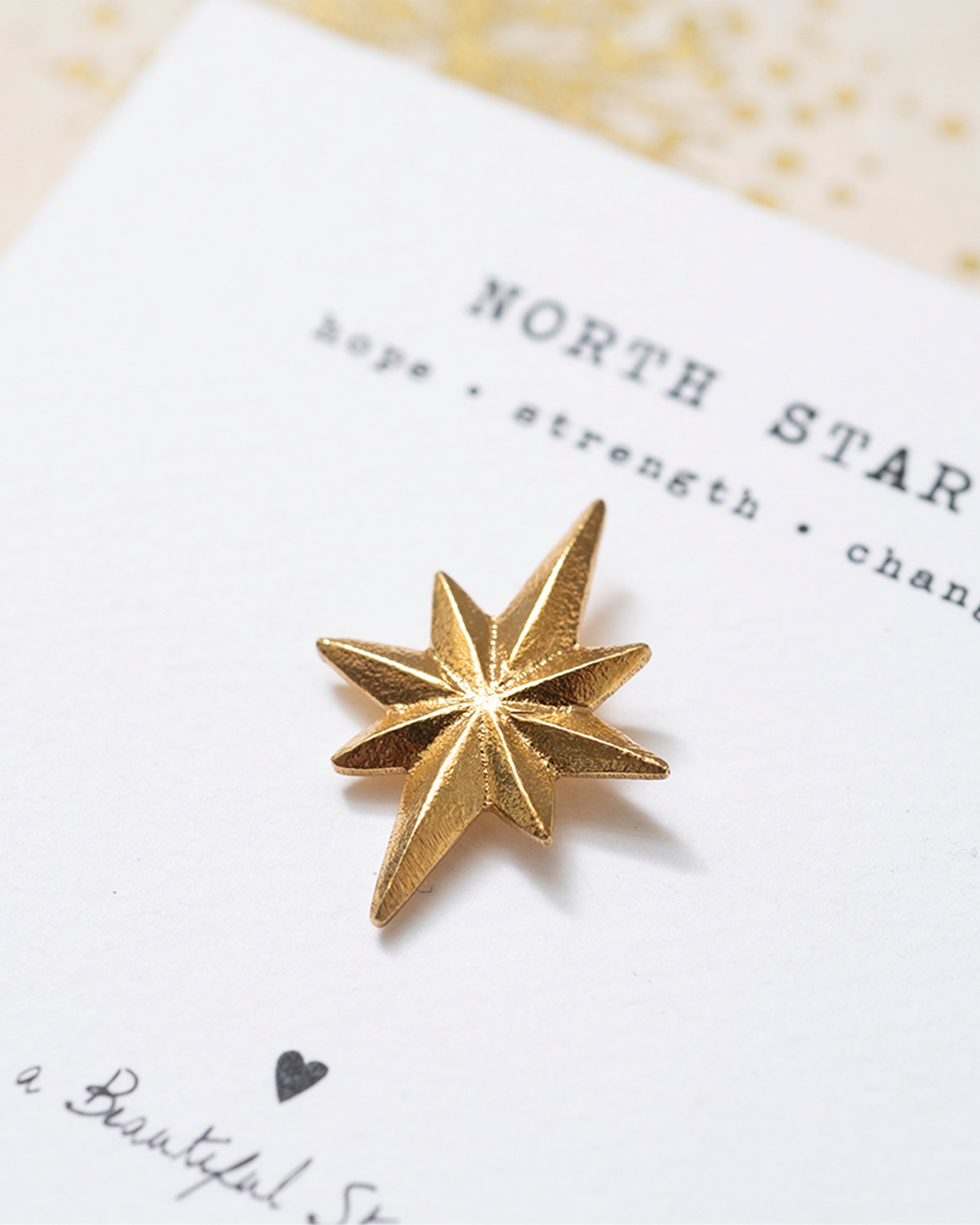 Gold Brooch Star