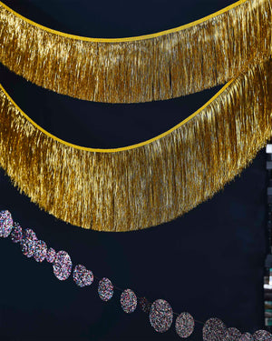 Gold Christmas Tinsel Garland Decoration