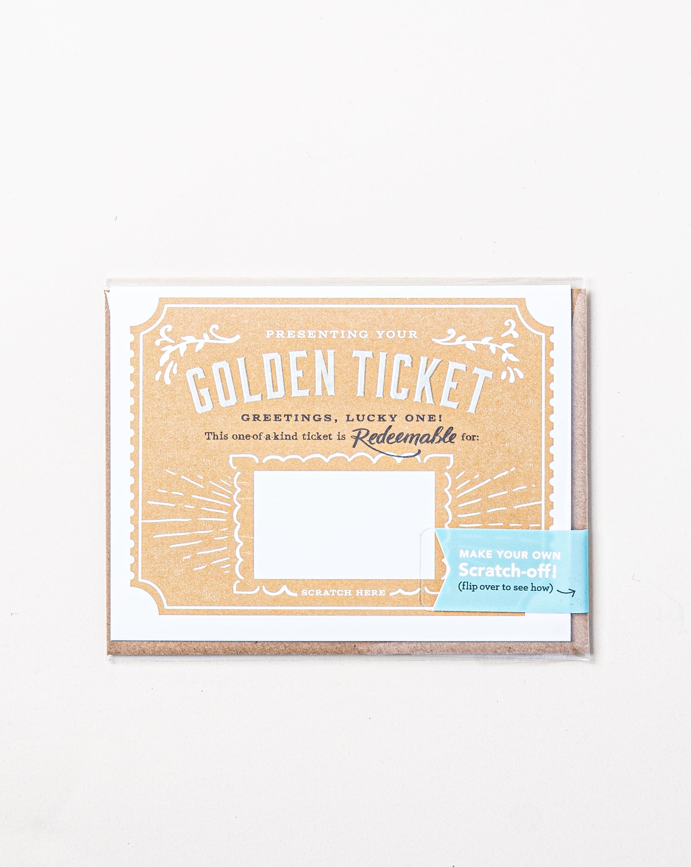 Golden Ticket Scratch-off Card