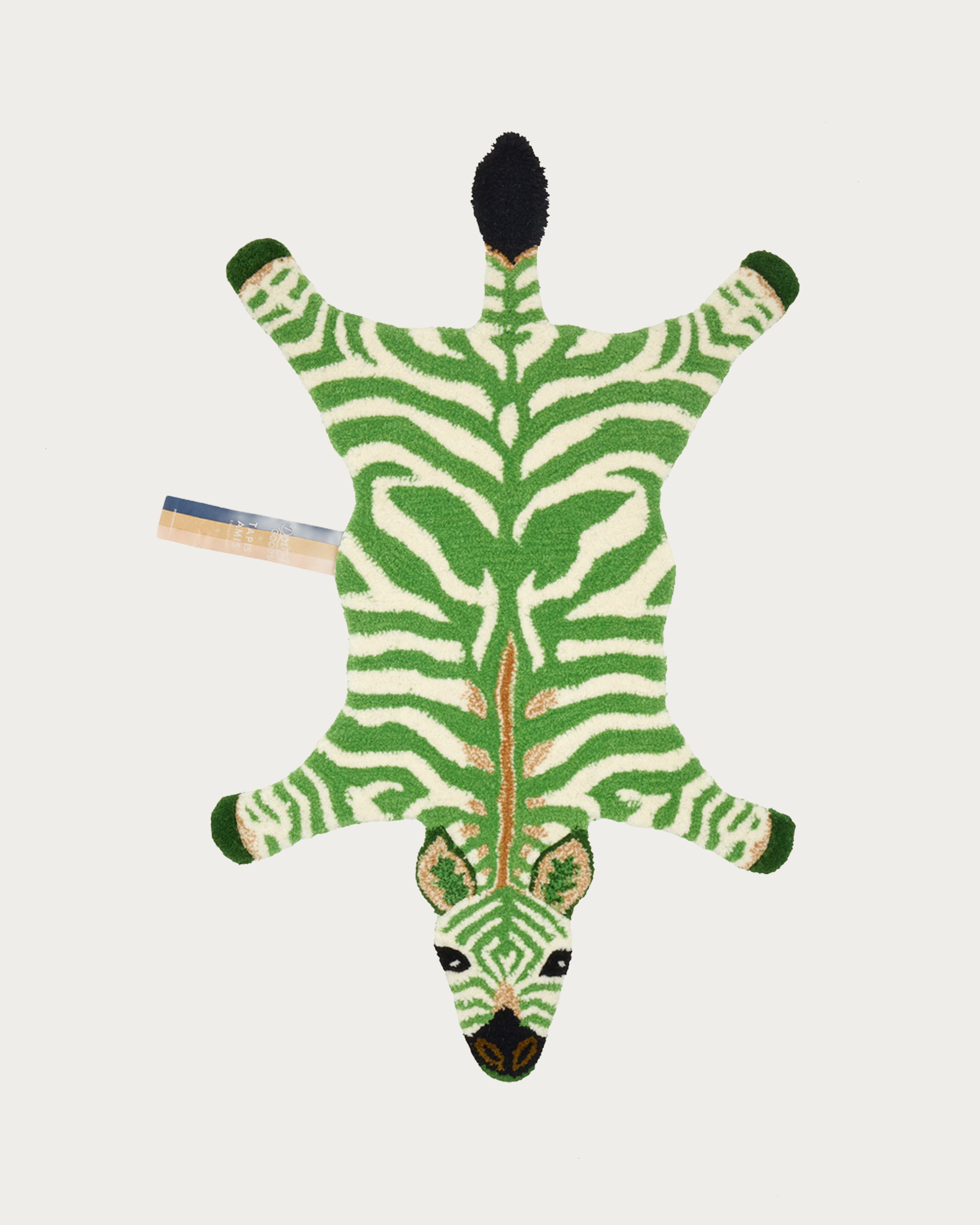 Grassy Zebra Rug Small