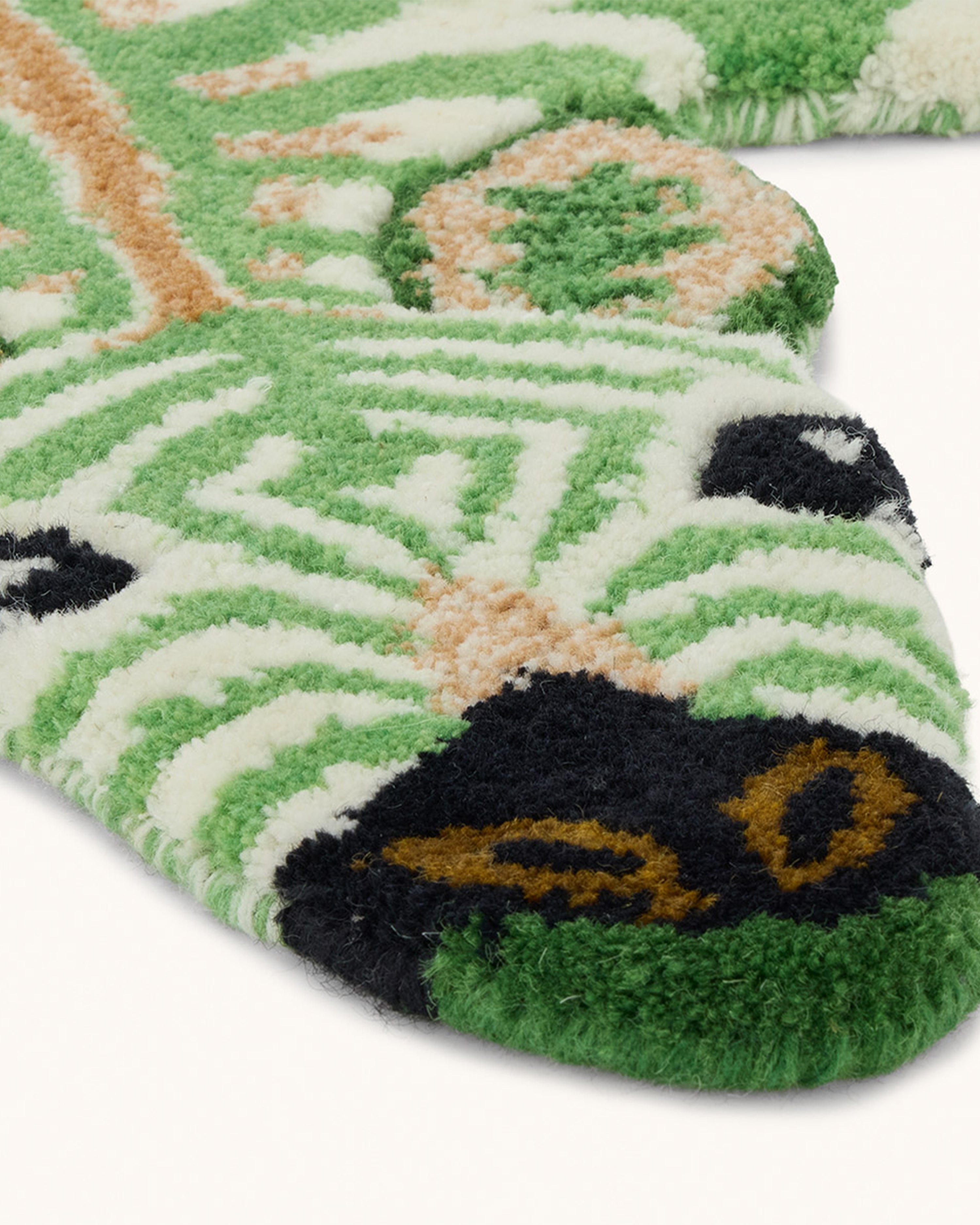 Grassy Zebra Rug Small