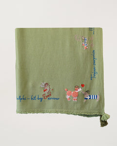 Greece Holiday Shawl Mistletoe