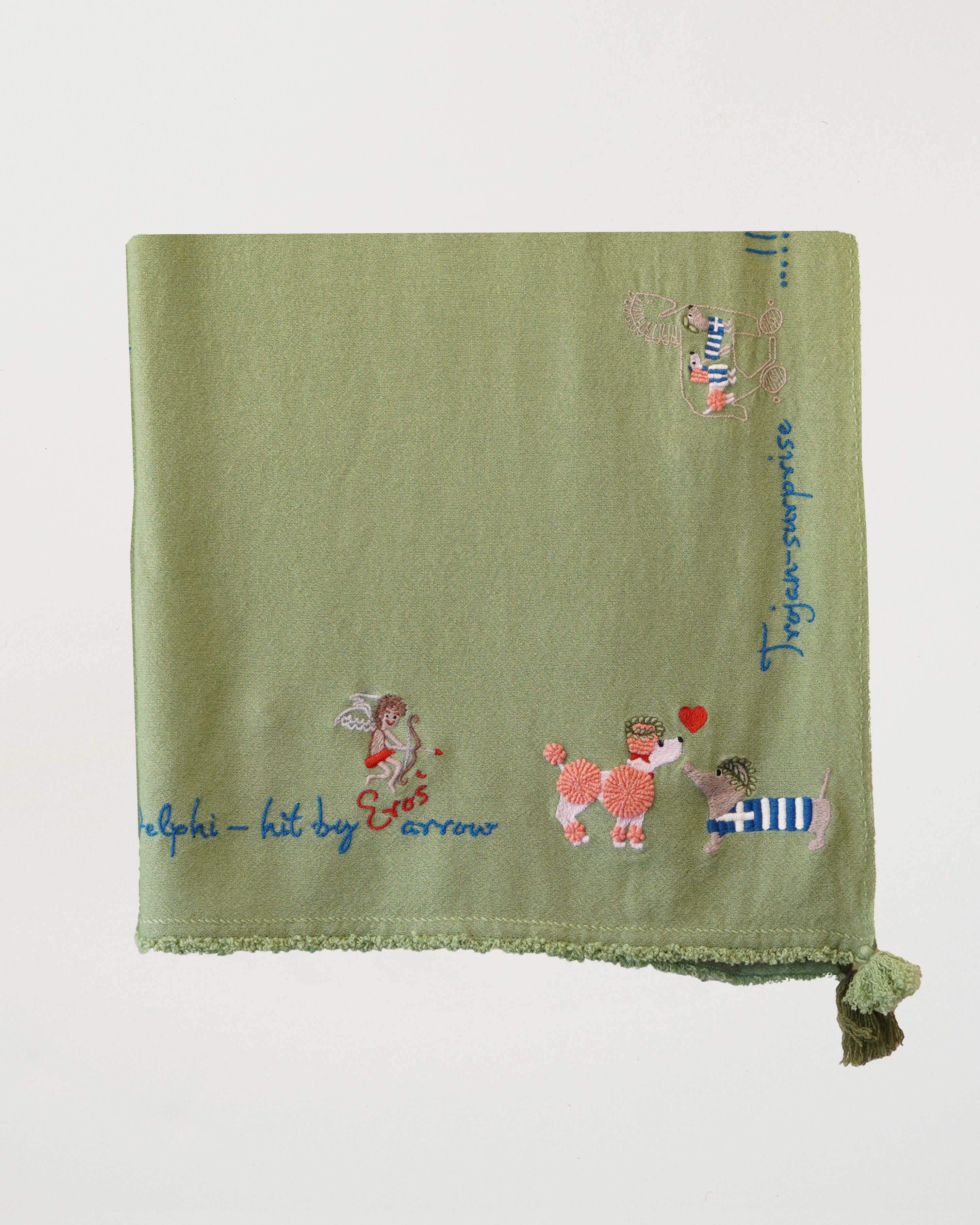 Greece Holiday Shawl Mistletoe
