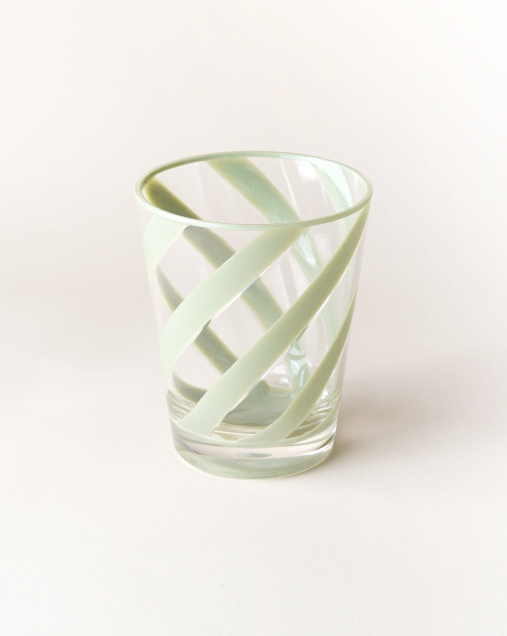 Green Spiral Glass