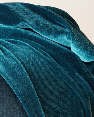 Green Velvet Turban Vienna Medium