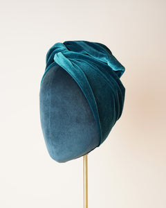 Green Velvet Turban Vienna Medium