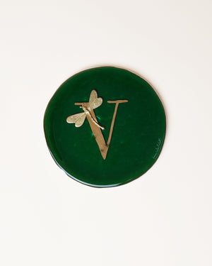 Letter Plate Dragonfly D14cm