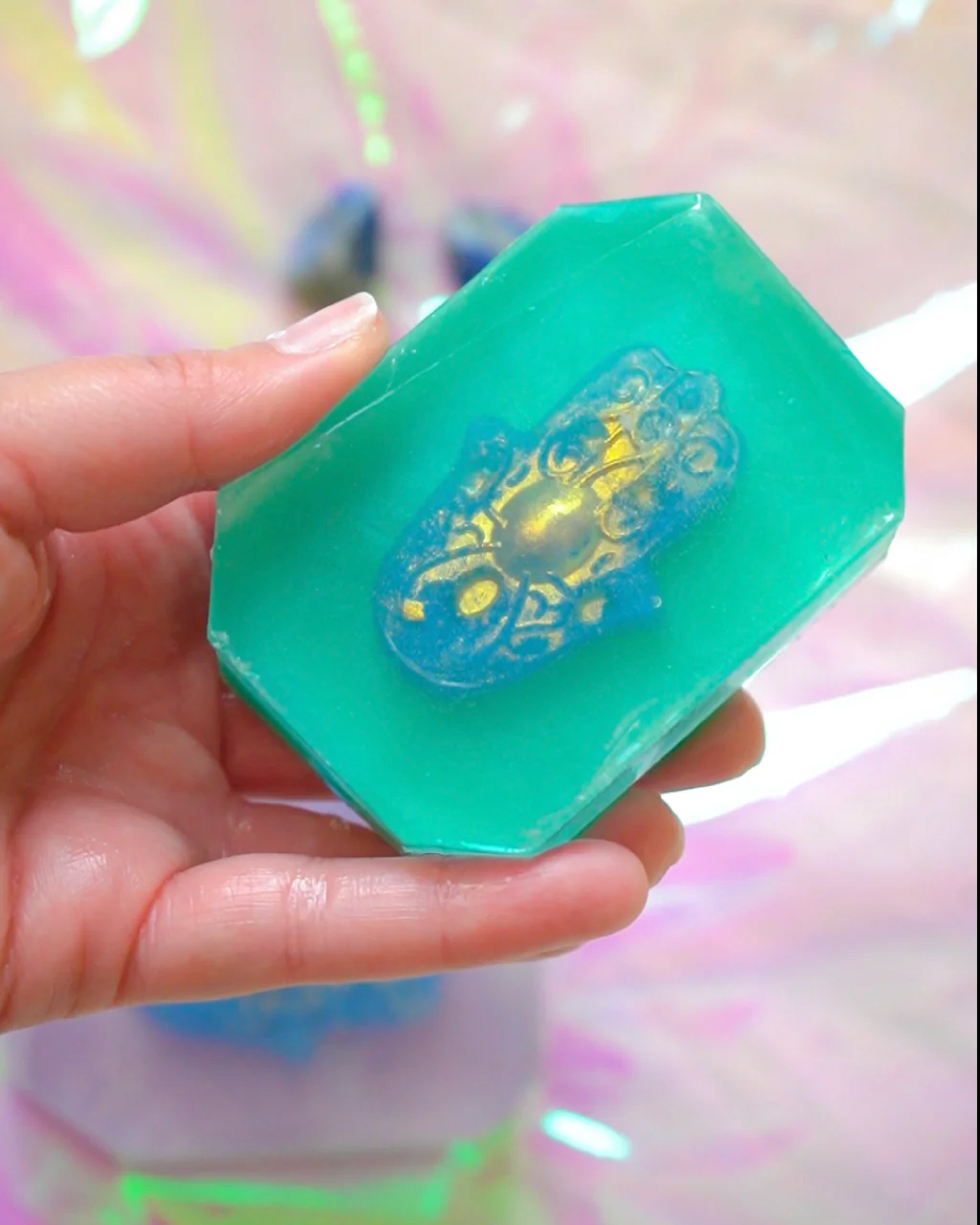 Hamsa Hand 4oz Crystal Infused Soap