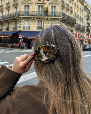 Hand-painted Crane Amazing Hair Day Brush Eco-Friendly