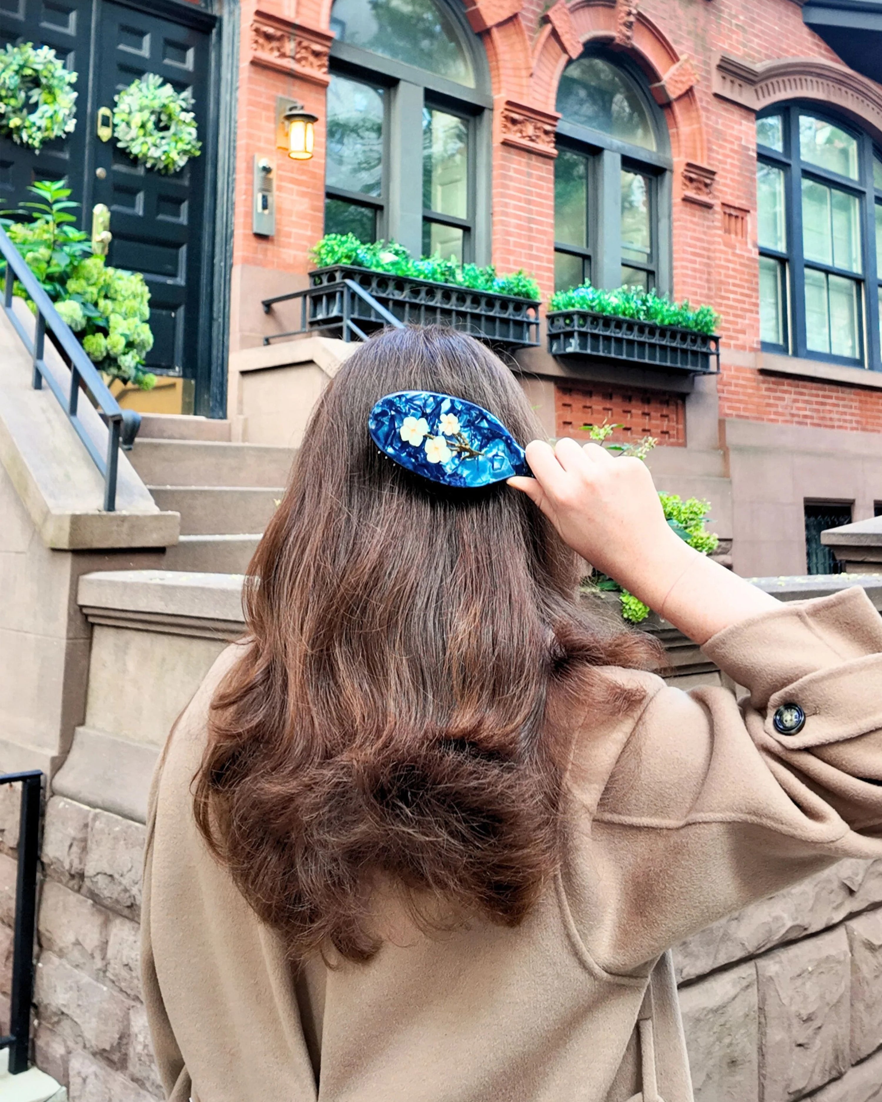 Hand-painted Vintage Flowers Amazing Hair Day Brush Eco-Friendly