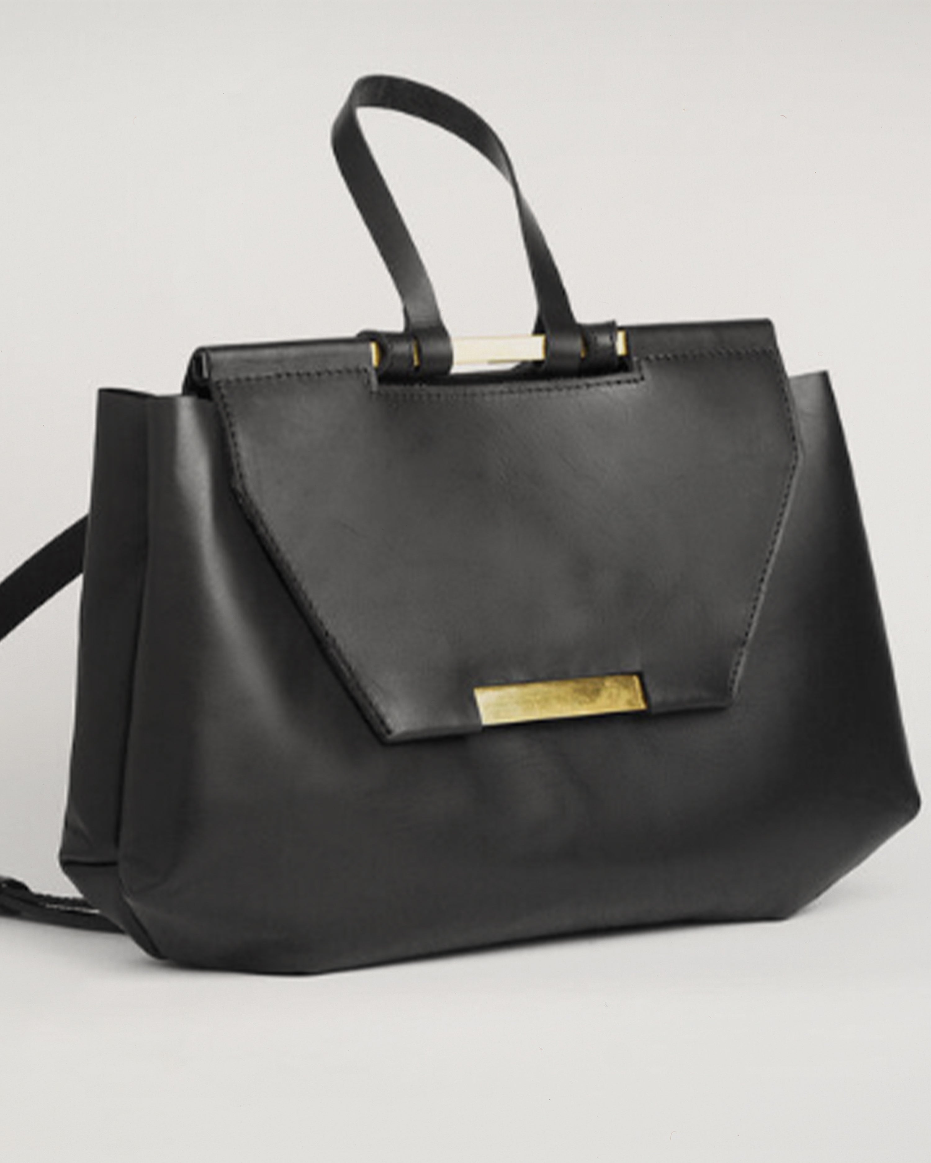 Handbag Backpack/Black Gold