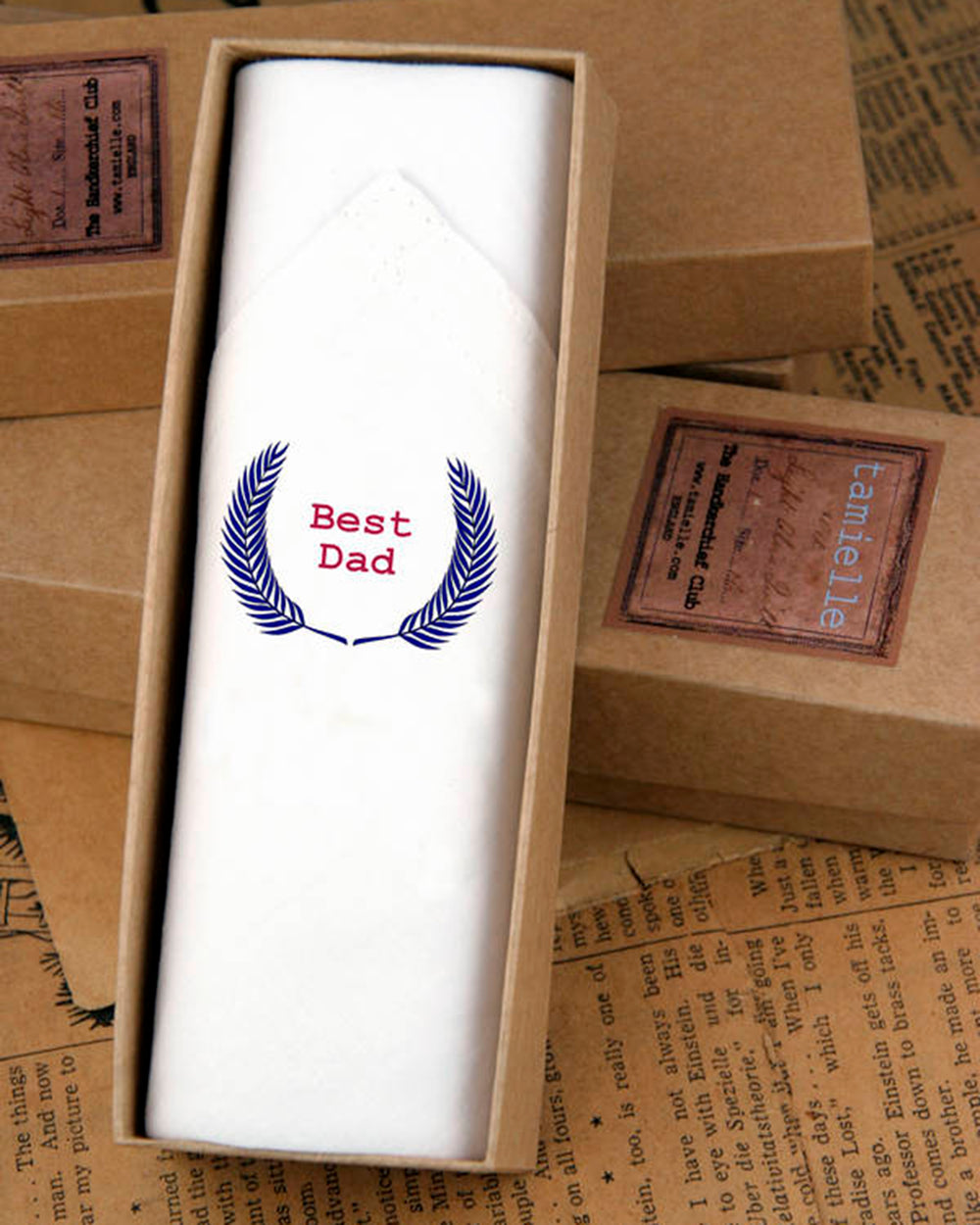 Hankie Best Dad 40x40cm