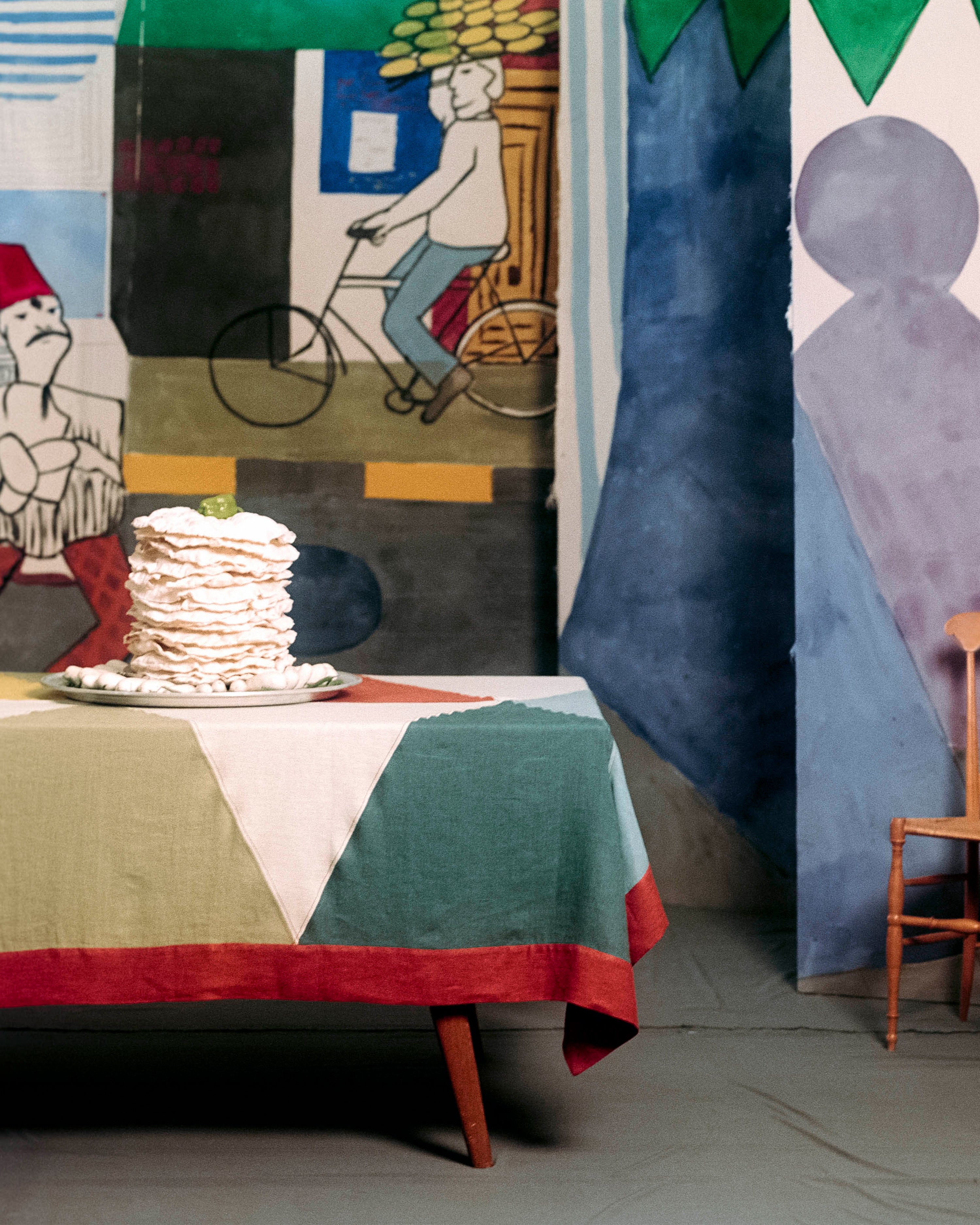 Harlequin Tablecloth in Patchwork Linen 160x300cm