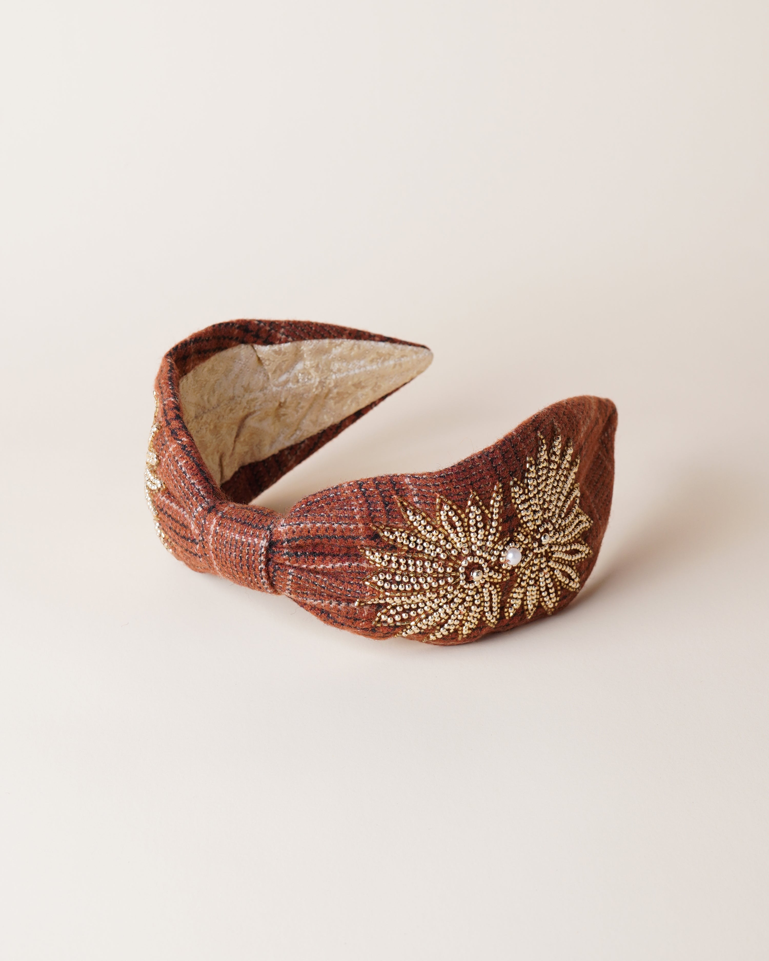 Headband Tweed/Gold