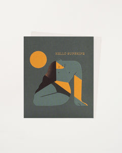 Hello Sunshine Art Note Card Ana Gaman