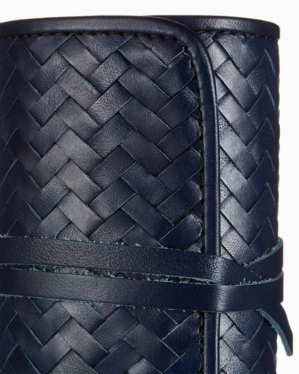 Herringbone Grooming Roll, Navy Blue