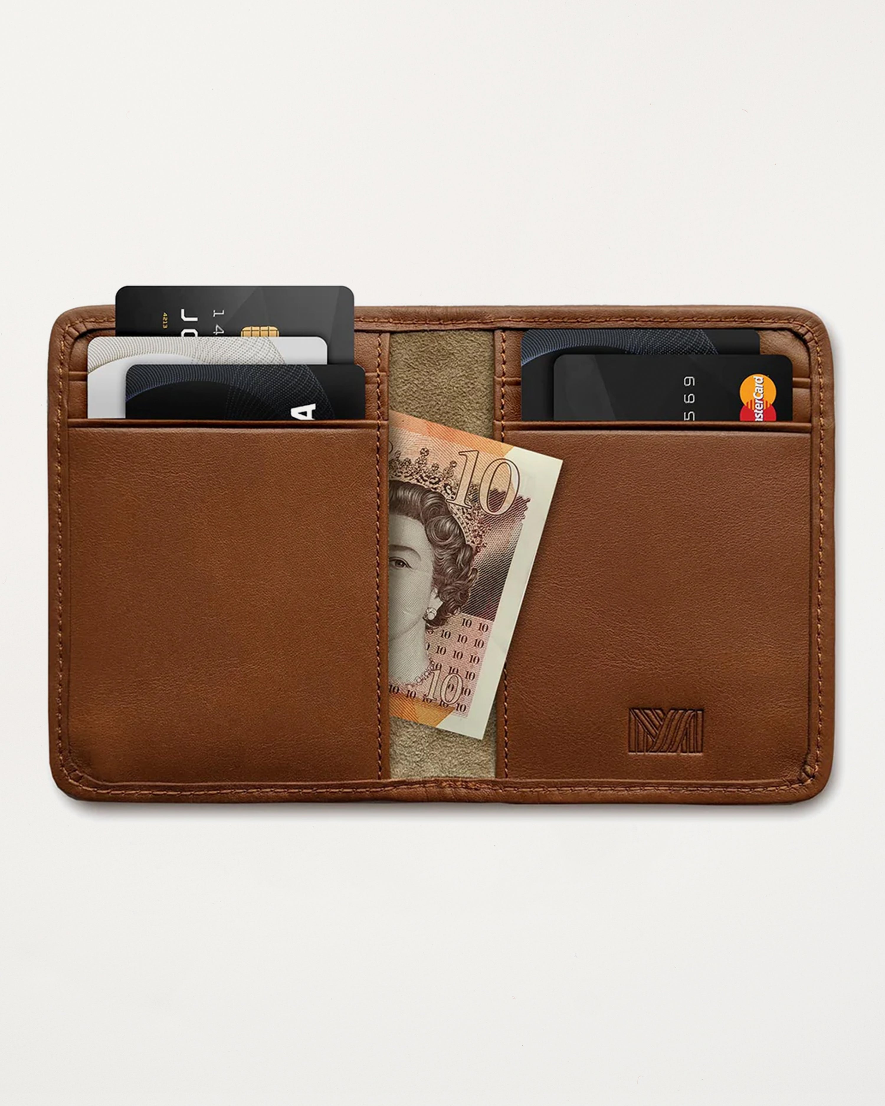 Herringbone Wallet, Tan