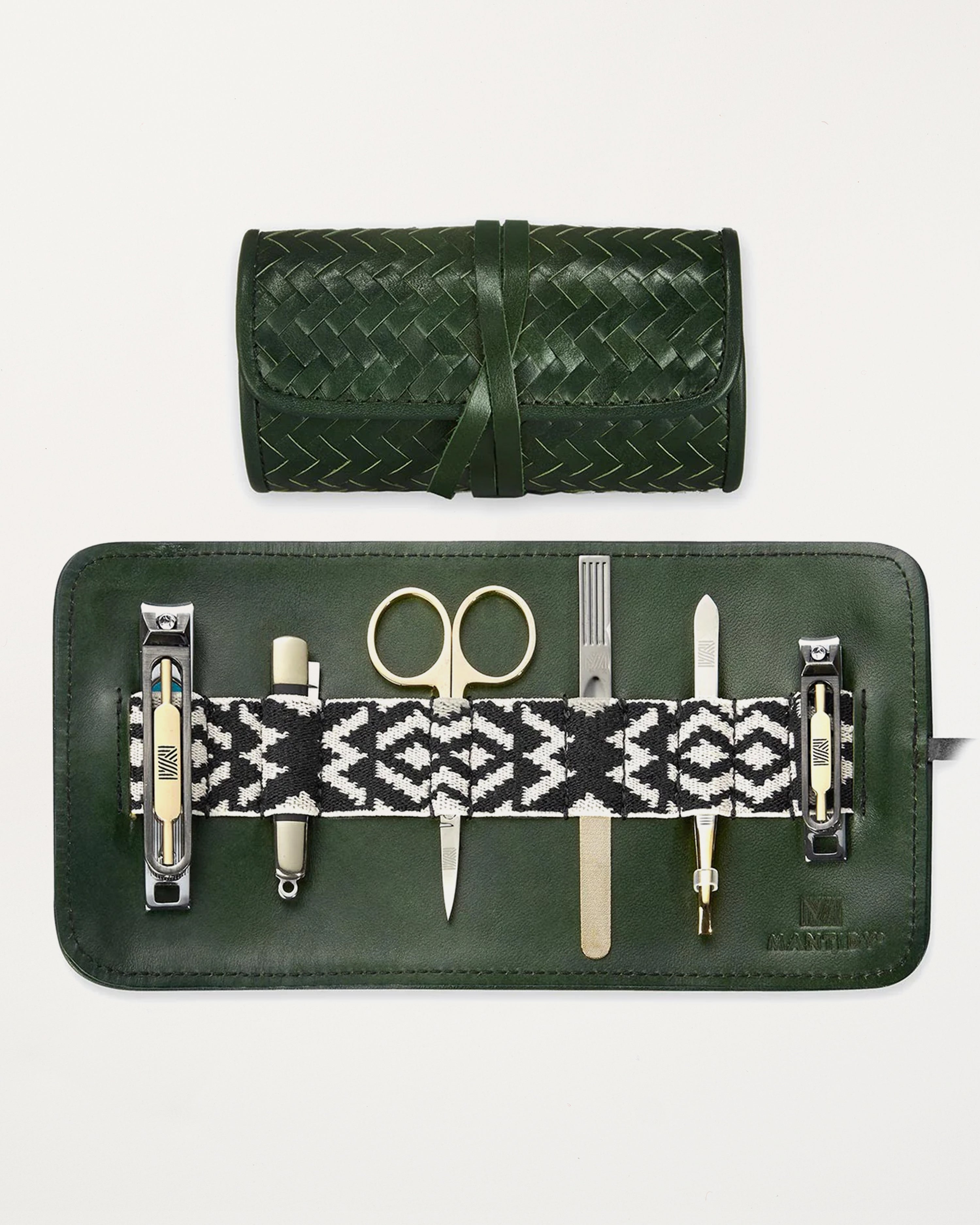 Herringbone Grooming Roll, Racing Green