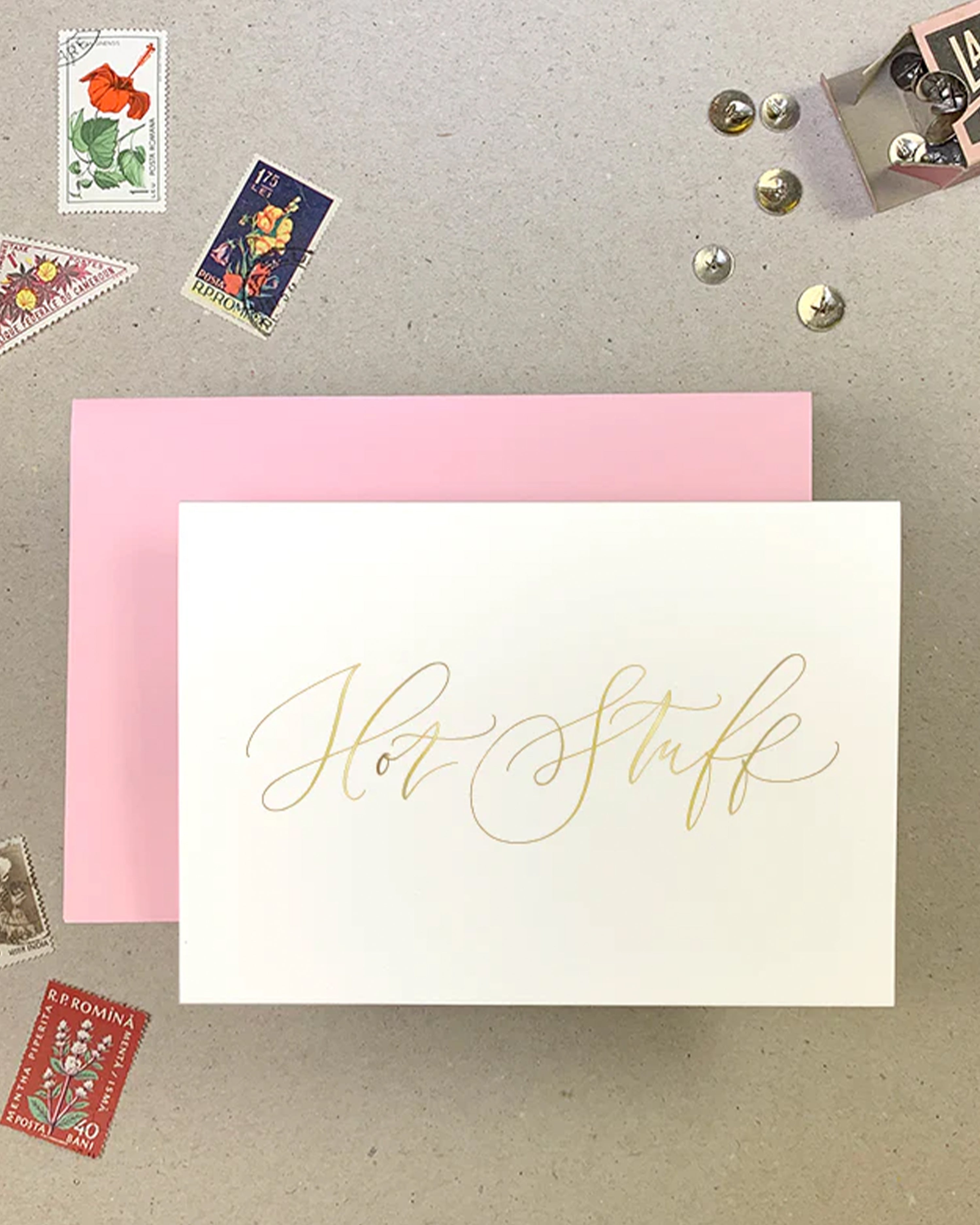 Hot Stuff Greetings Card