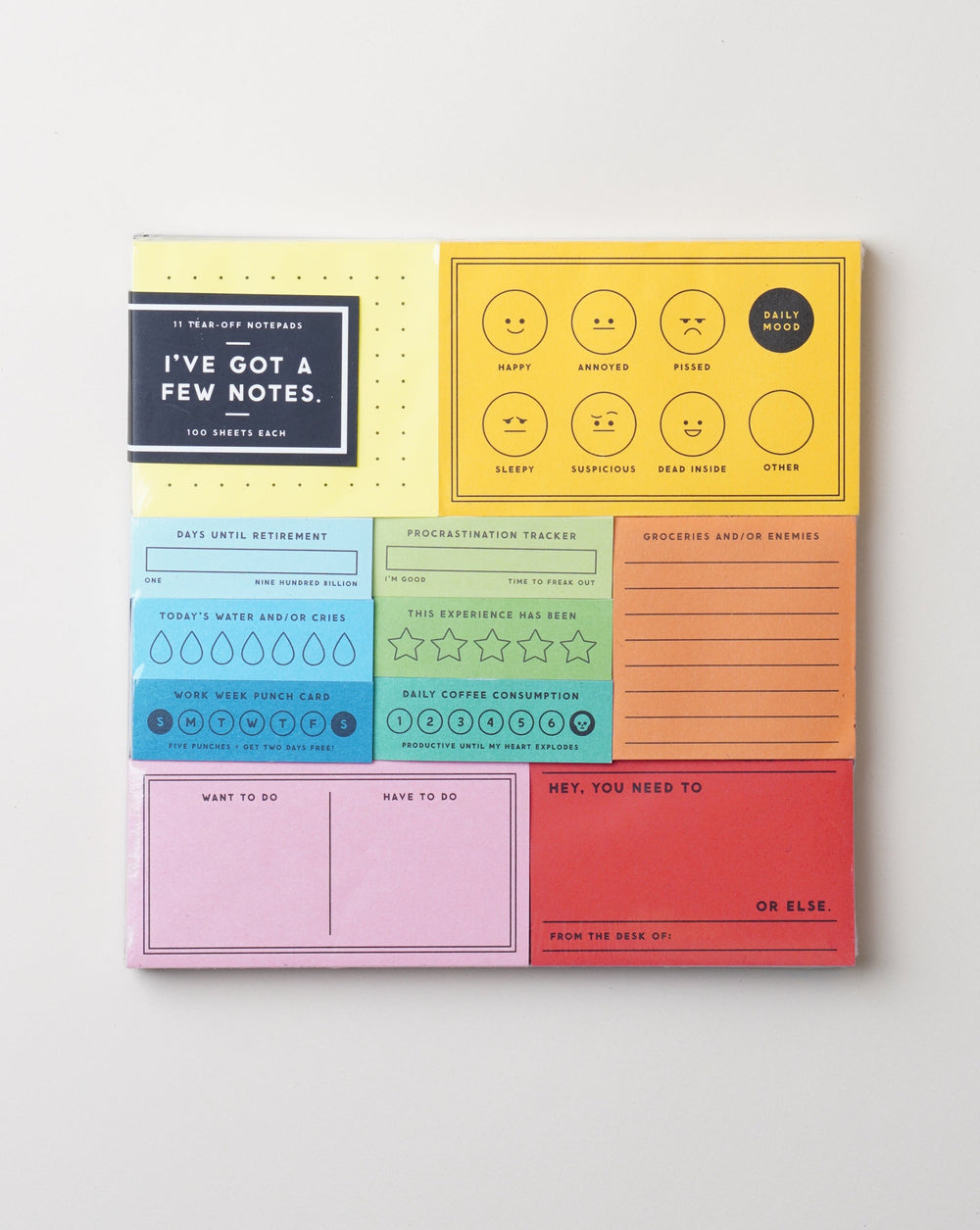 I’ve Got A Few Notes Tear-off Notepad Set