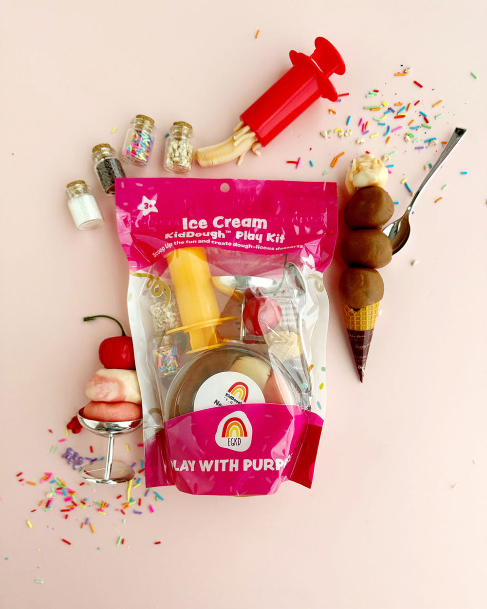 Ice Cream Sundae KidDough Play Kit