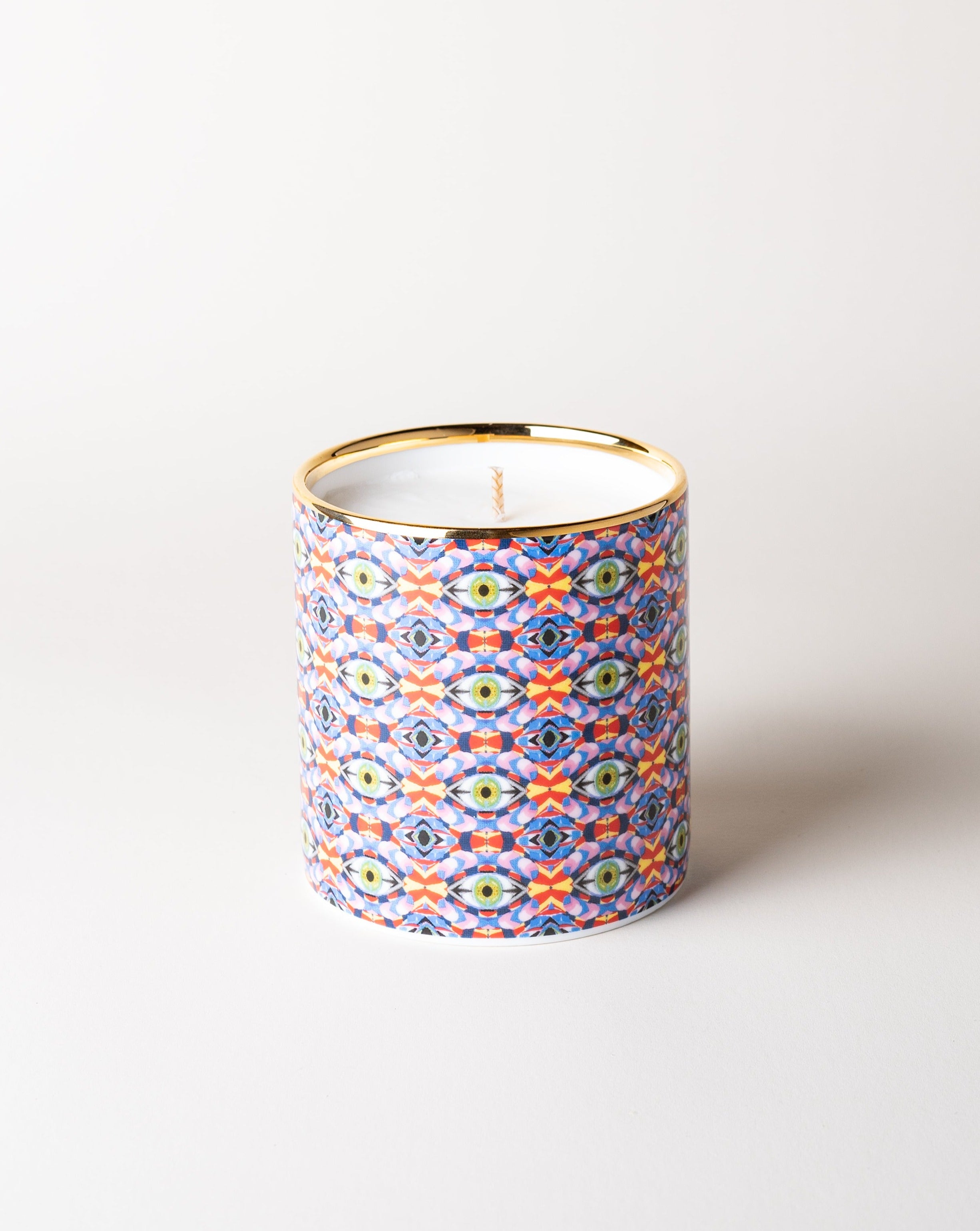 Illuminated Candle with Scarf Wrap