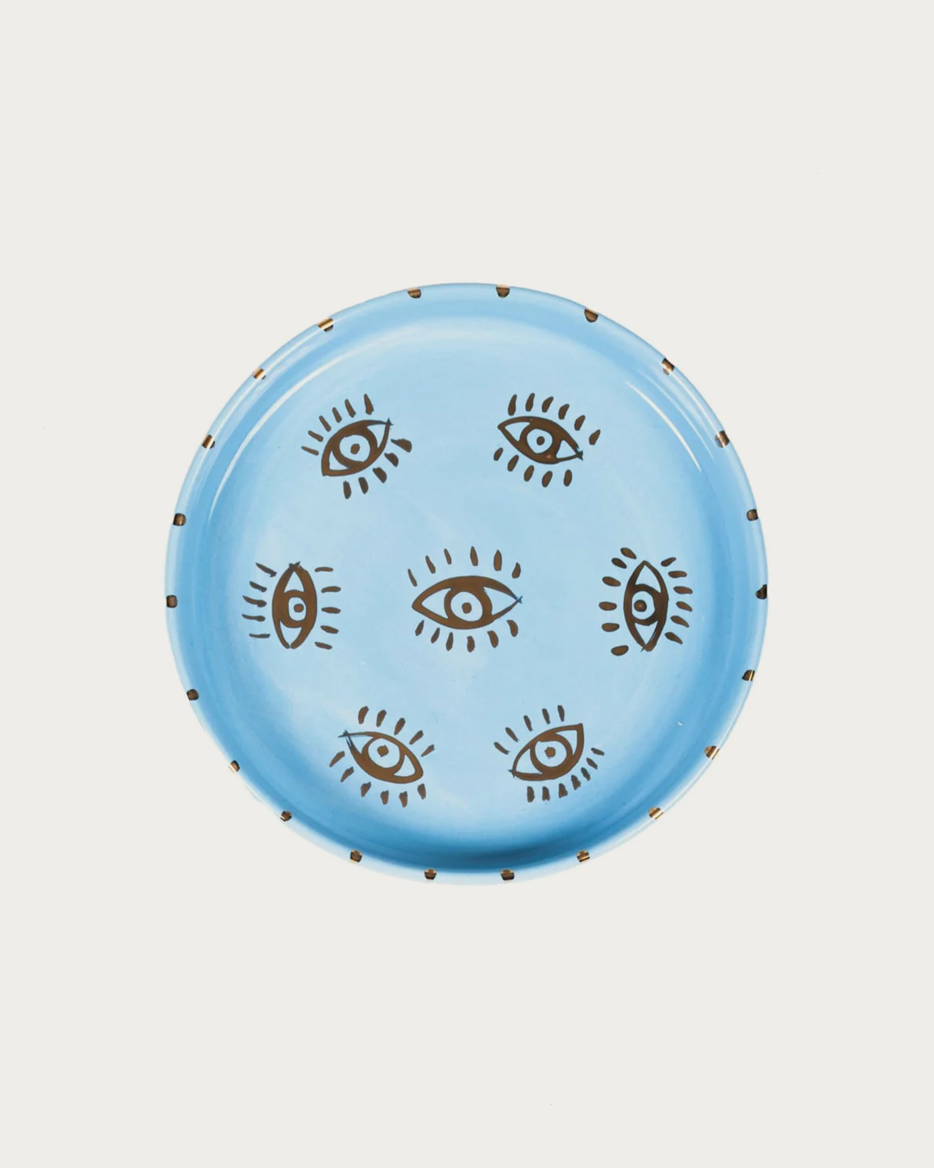 Inner Eye Collection Baby Blue Turkish Coffee Cup Set