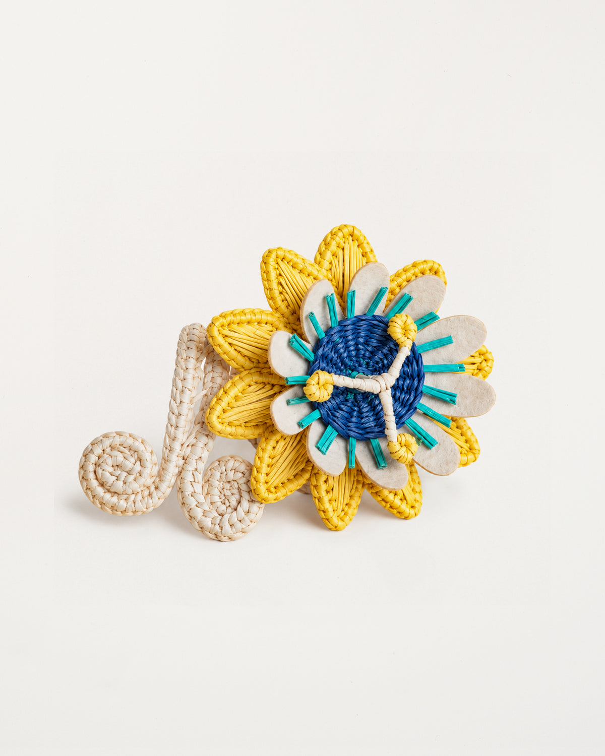 Iraca Palm Maracuya Napkin Ring Yellow