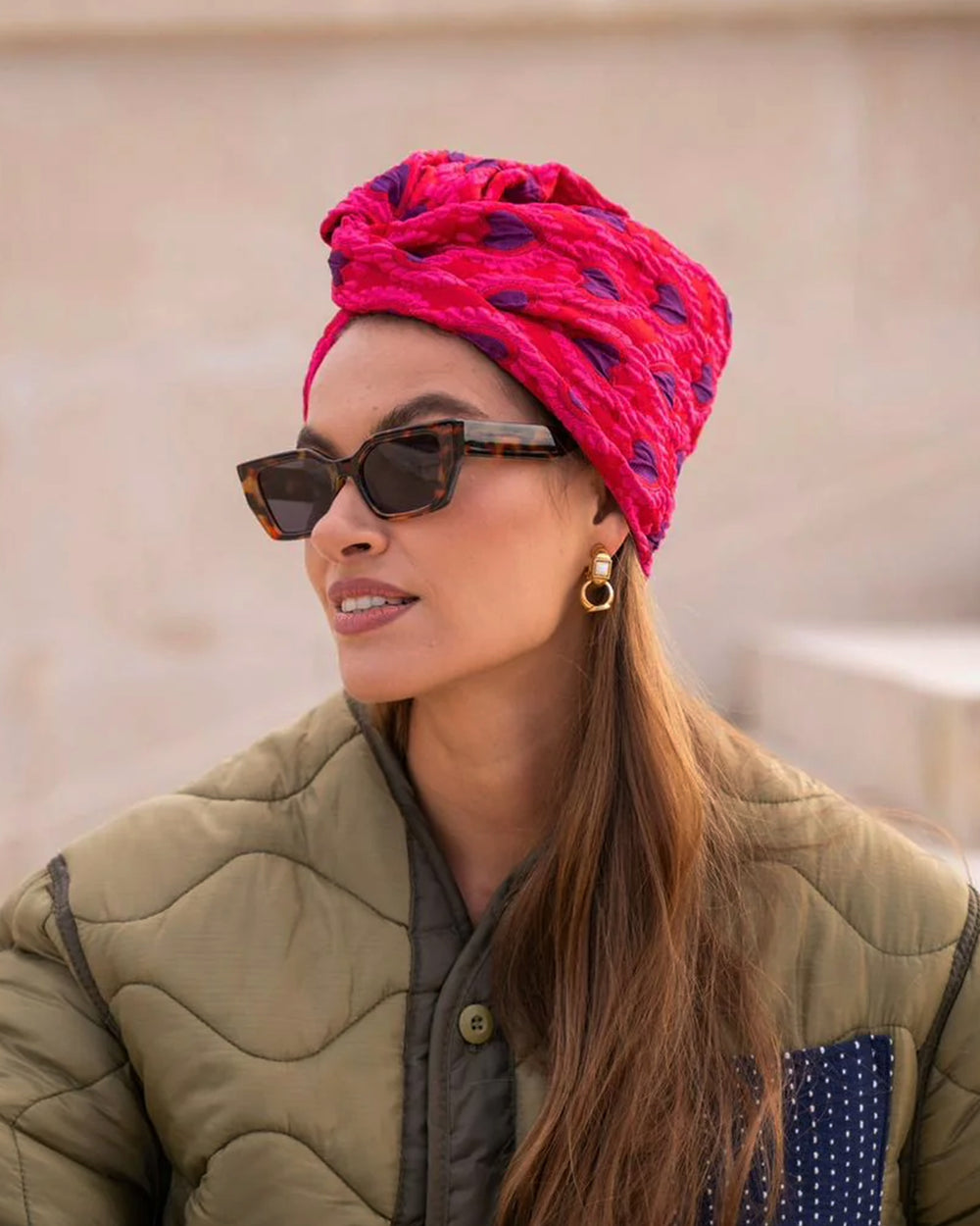 Jacquard Turban Pop Premium Medium