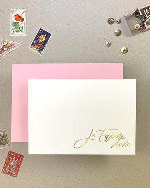 Je T'aime Greetings Card