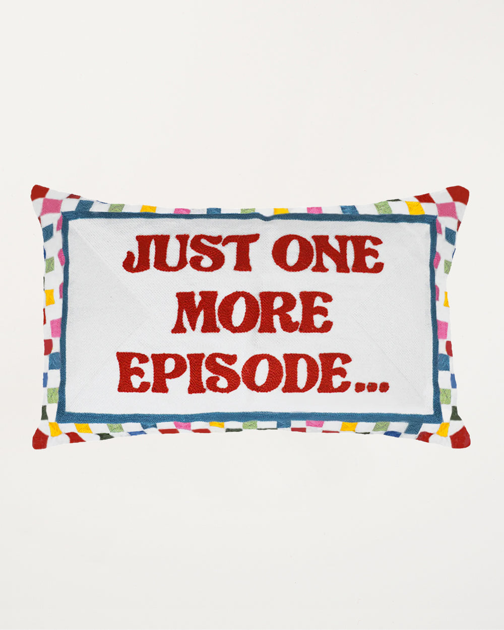 Just One More Episode Needlepoint Cushion