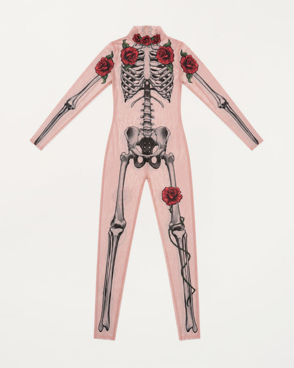 Lady Death Tat Skeleton Catsuit