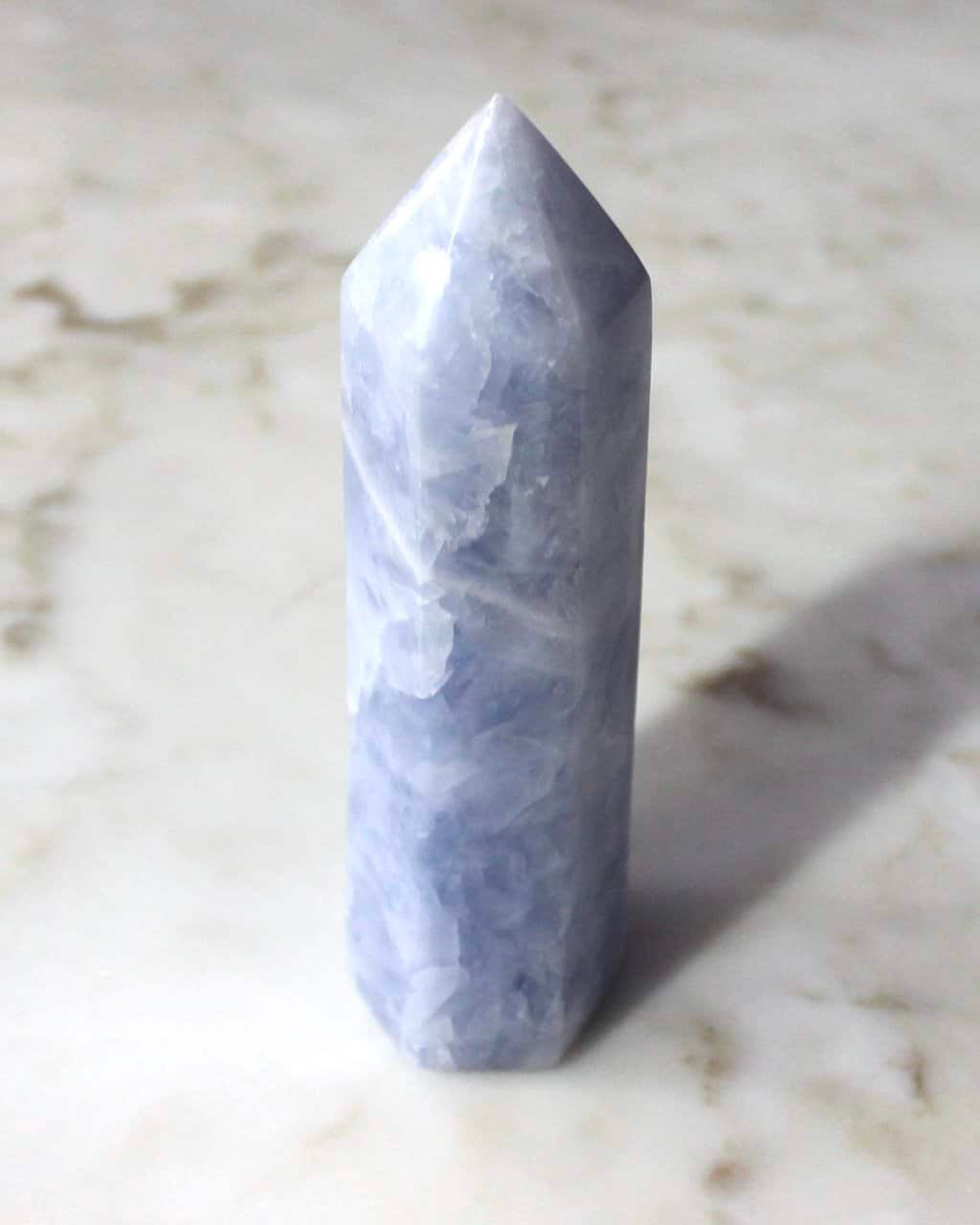 Large Blue Calcite Point