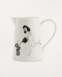 Large Jug Happy Flowers