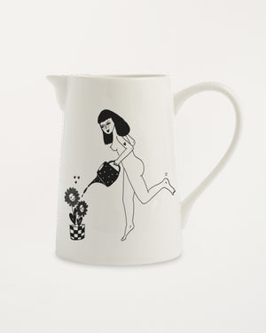 Large Jug Happy Flowers