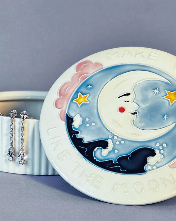 Large Make Waves Ceramic Treasure Box