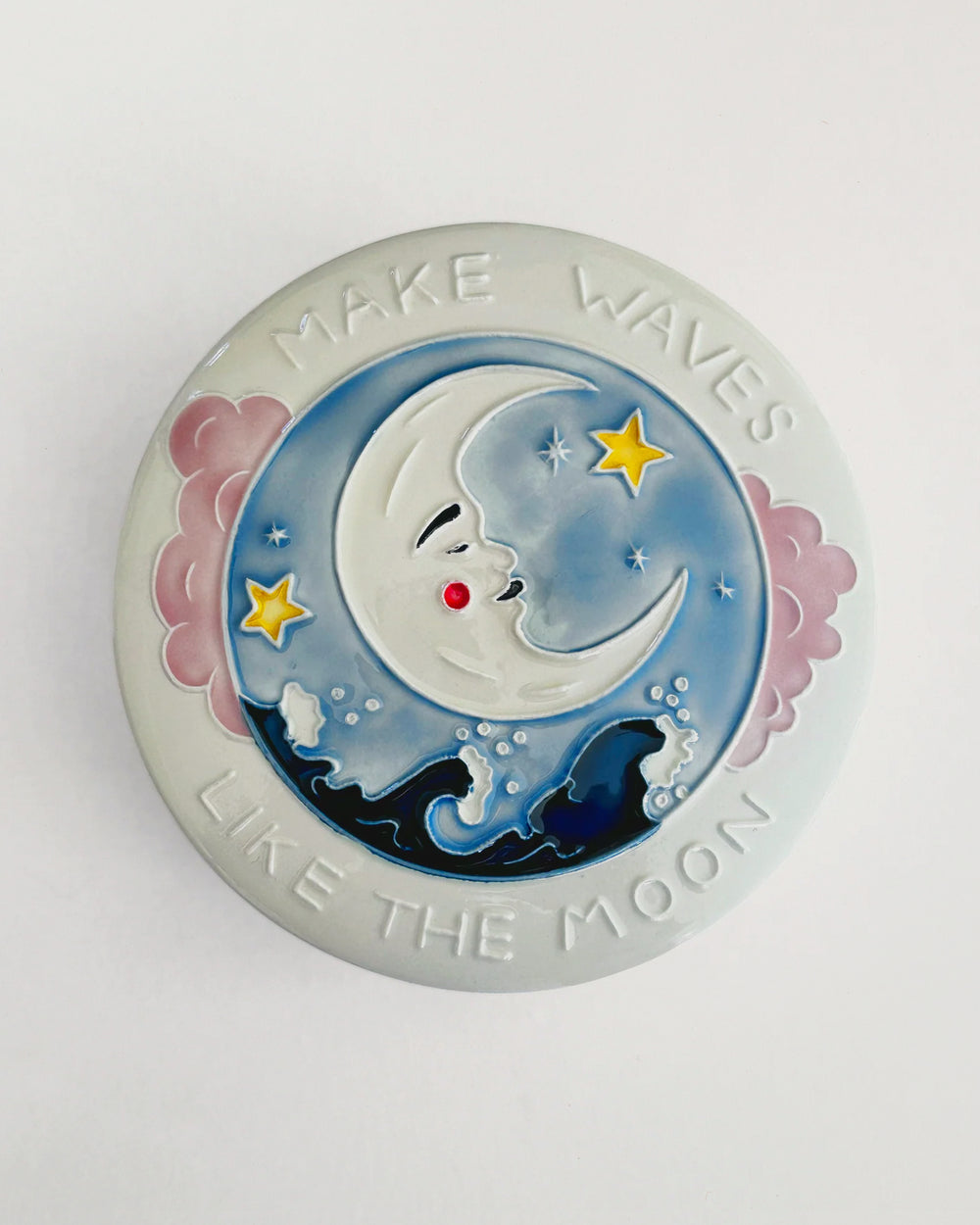 Large Make Waves Ceramic Treasure Box
