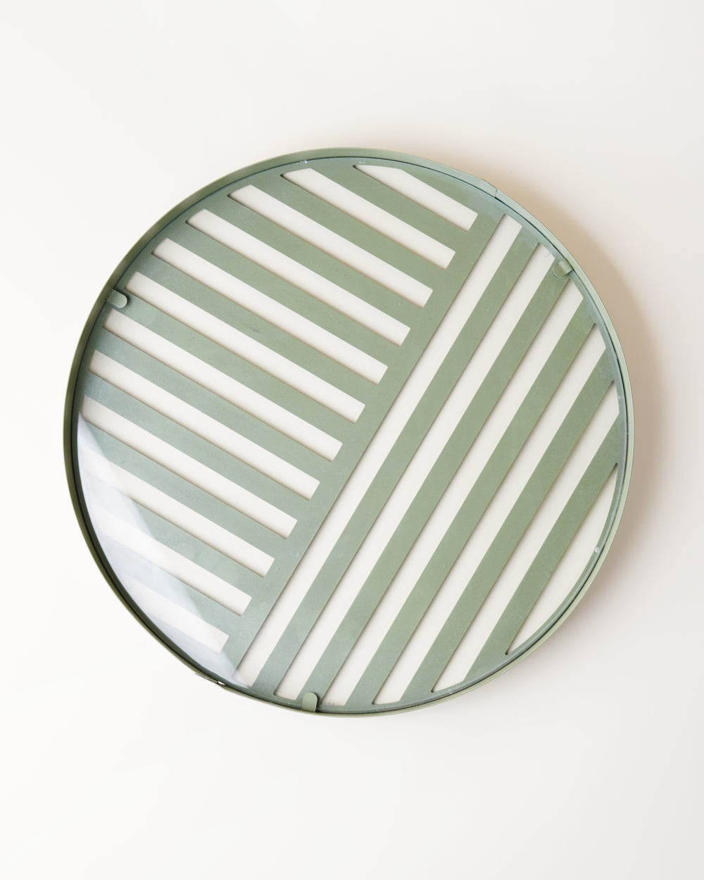 Large Round Khaki Tray