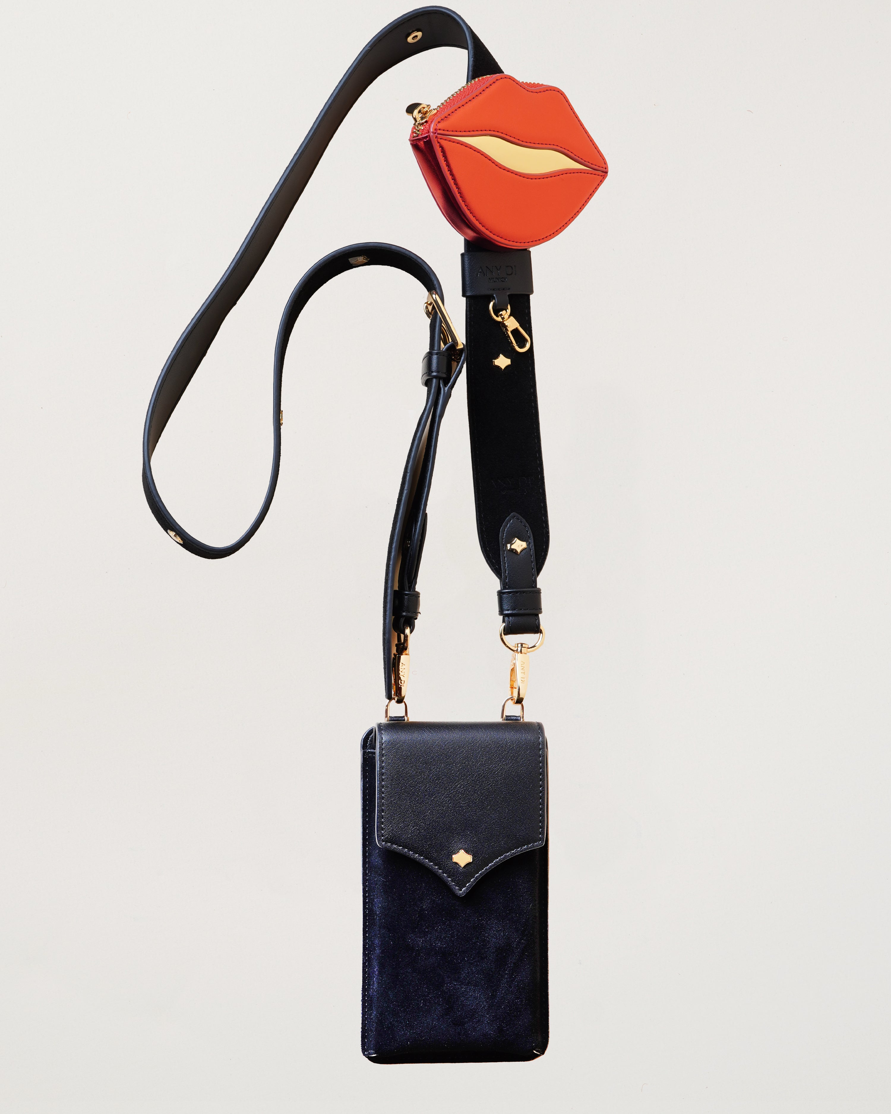 Leather Strap Set Black