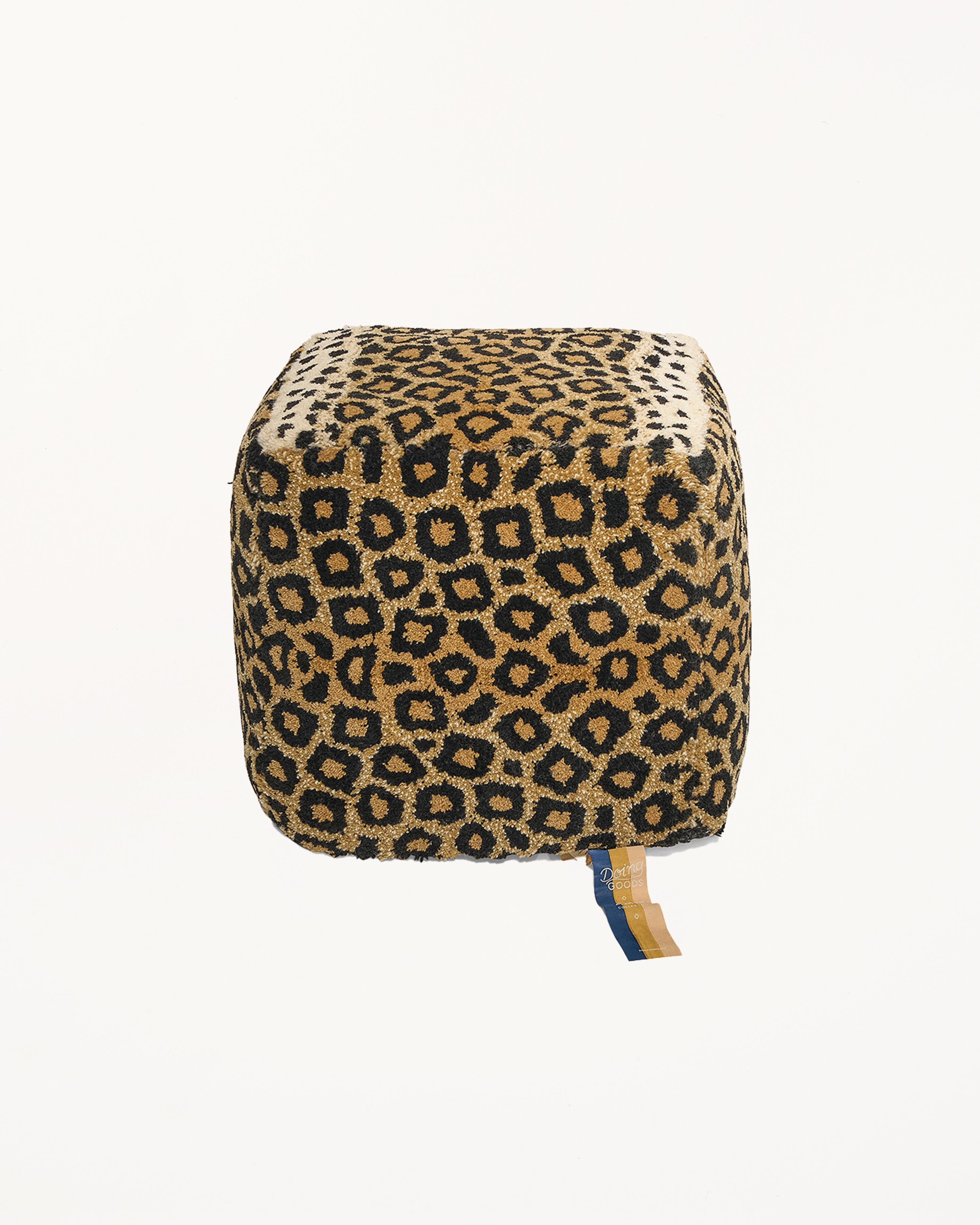 Leopard Pouf Small