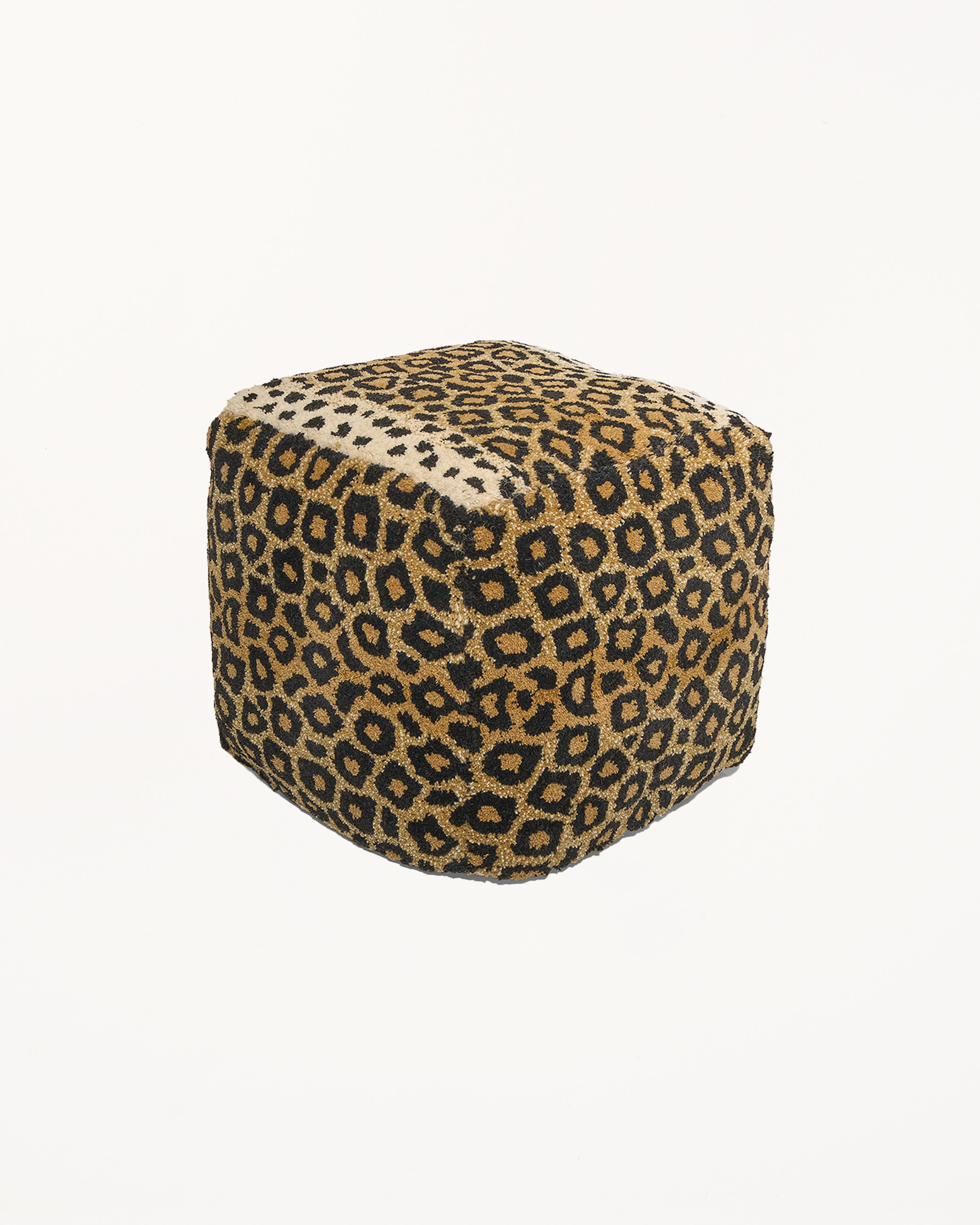 Leopard Pouf Small