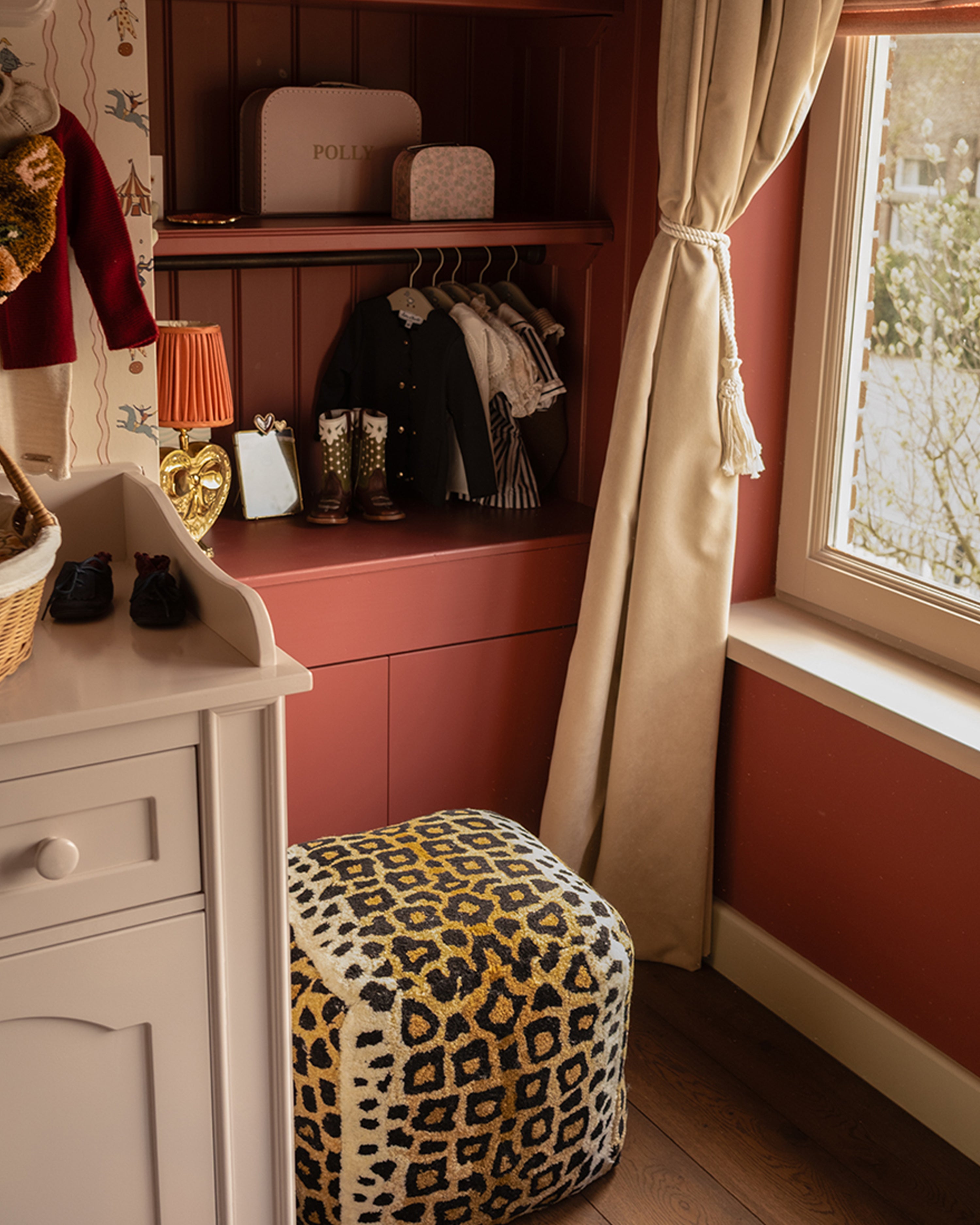 Leopard Pouf Small