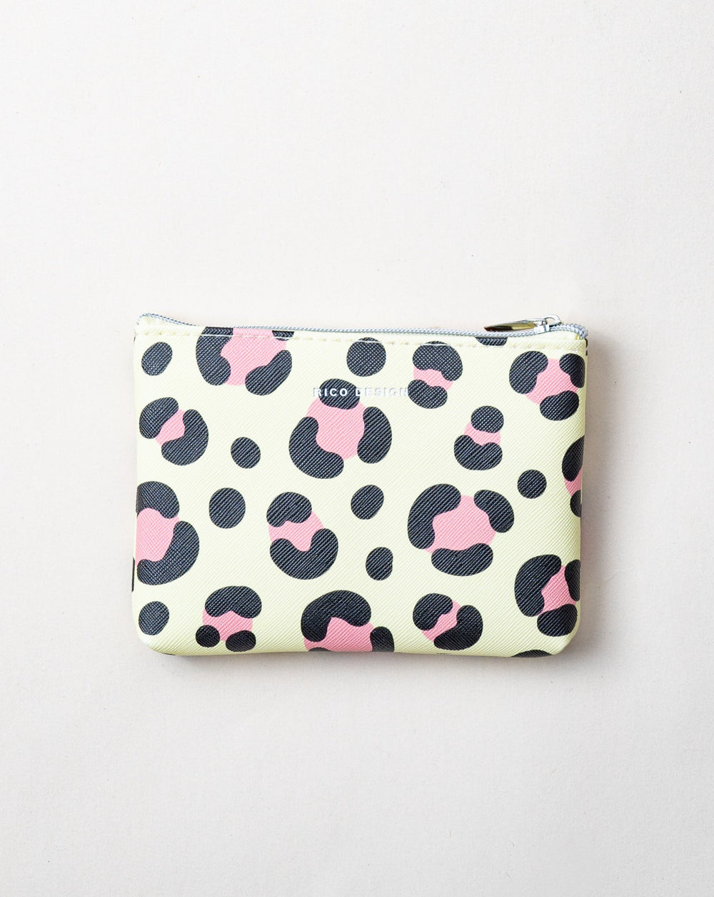 Leopard Print Pouch/Yellow