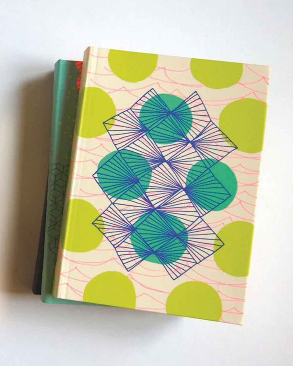 Lime/Blue Circles Notebook